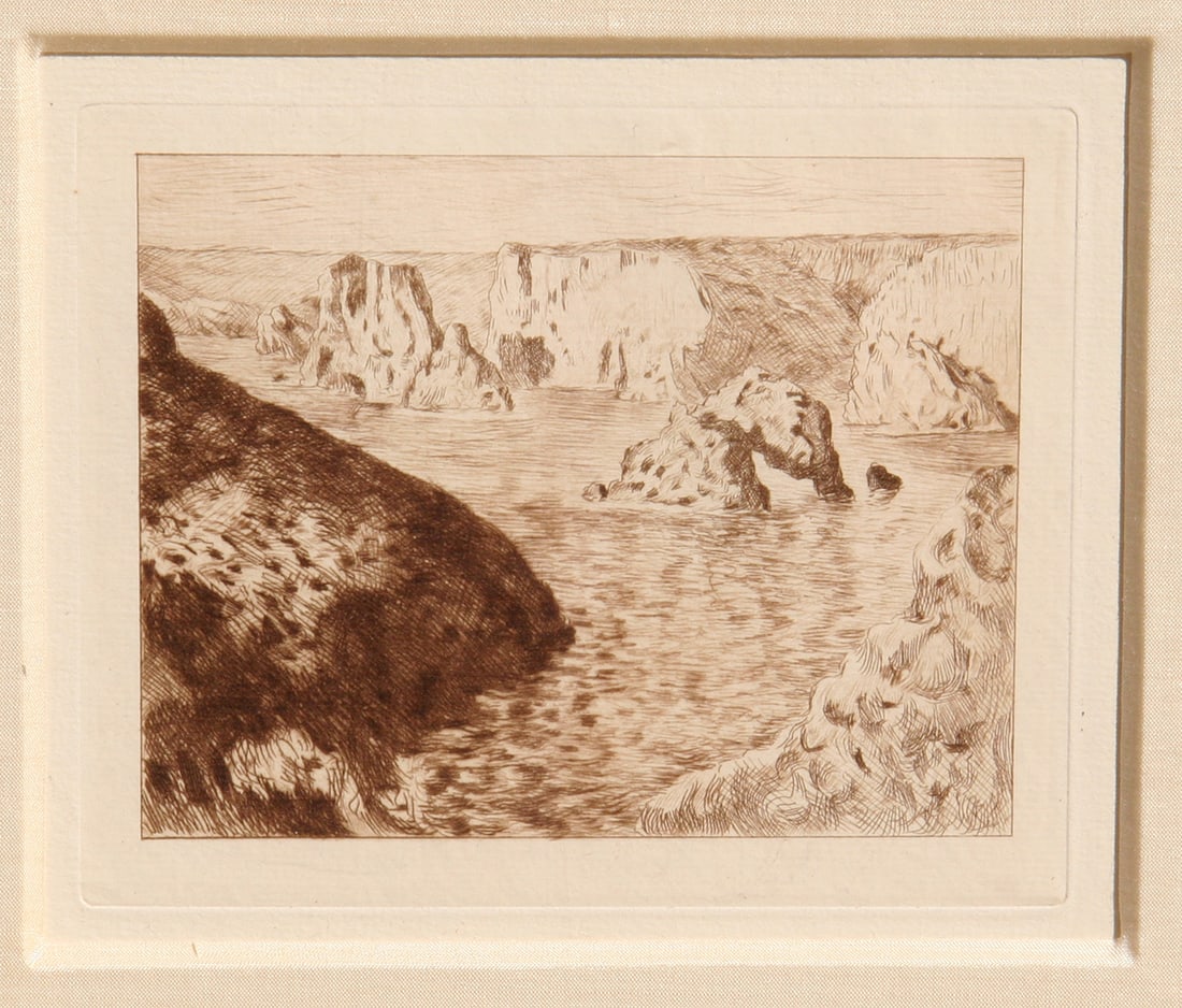 after Claude Monet, Rocher de Belle-Isle, Etching (1 of 3)