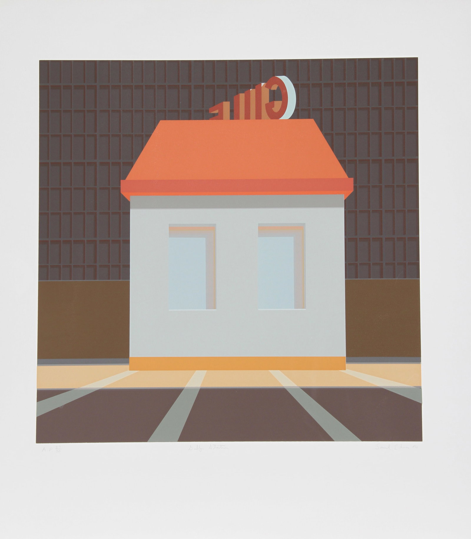 Saul Chase, Gulf Station, Screenprint (1 of 3)