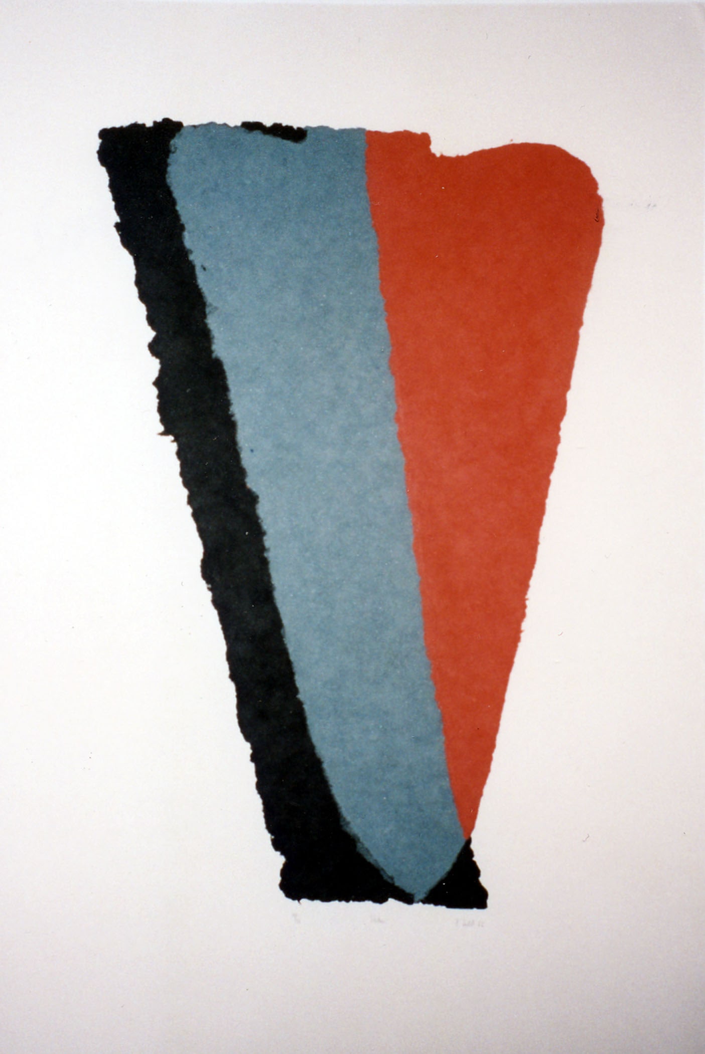Francisca Sutil, Thebes, Pigmented Hand Made Paper: Artist: Francisca Sutil, Chilean (1952 - ) Title: Thebes Year: 1986 Medium: Pigmented Hand Made Paper, signed, numbered, and titled in pencil Edition: 35 Size: 35 x 23 in. (88.9 x 58.42 cm)