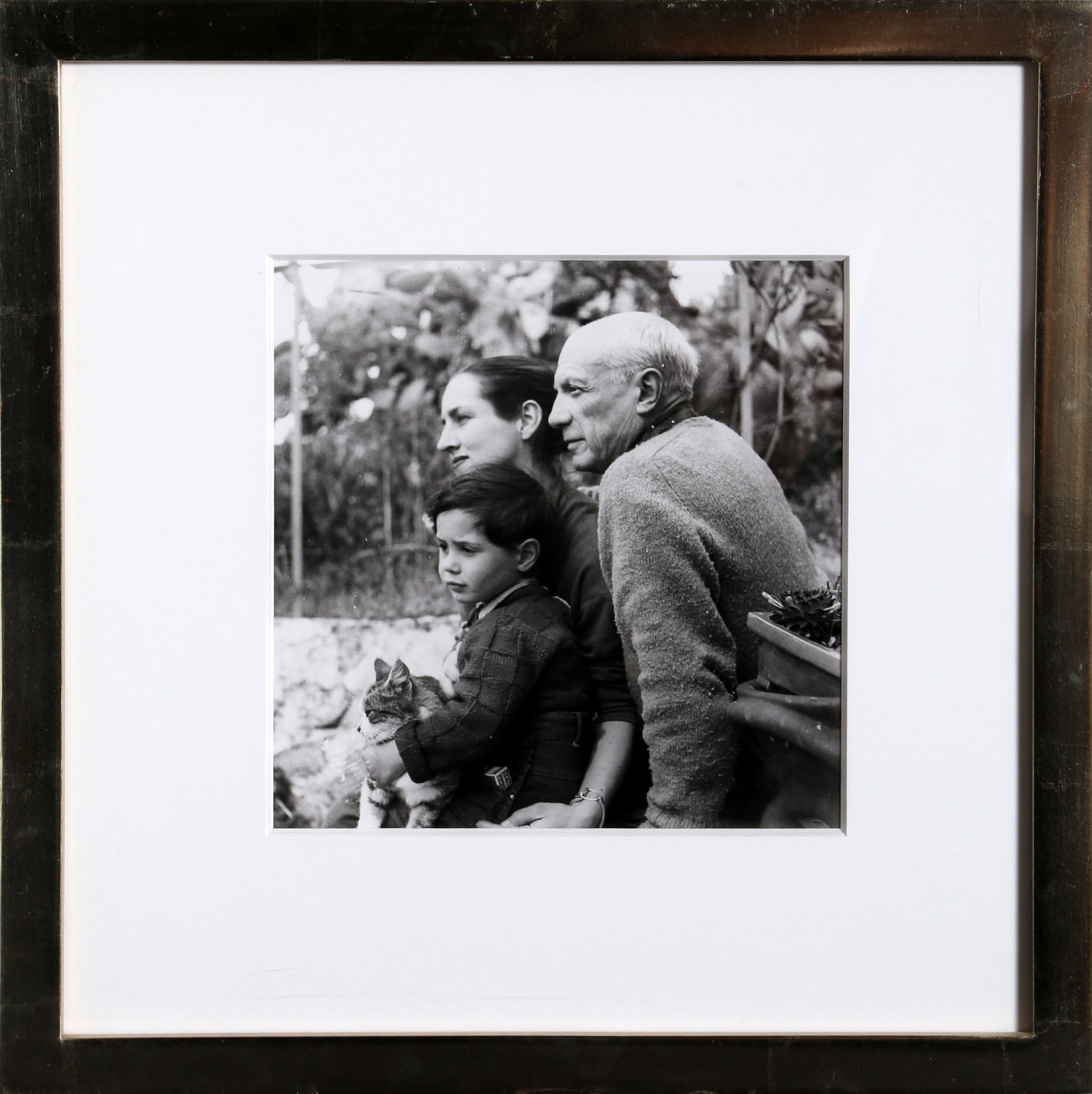 Boris Lipnitzki, Picasso, Francoise Gilot and son Claude, Photograph: Artist: Boris Lipnitzki, Russian (1897 - 1971) Title: Picasso, Francoise Gilot and son Claude Year: 1952 Medium: Gelatin Silver Print Image Size: 8 x 8 inches Frame Size: 15 x 15 inches