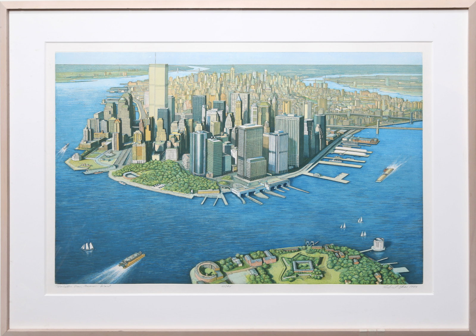 Richard Haas, Manhattan View, Etching (1 of 3)