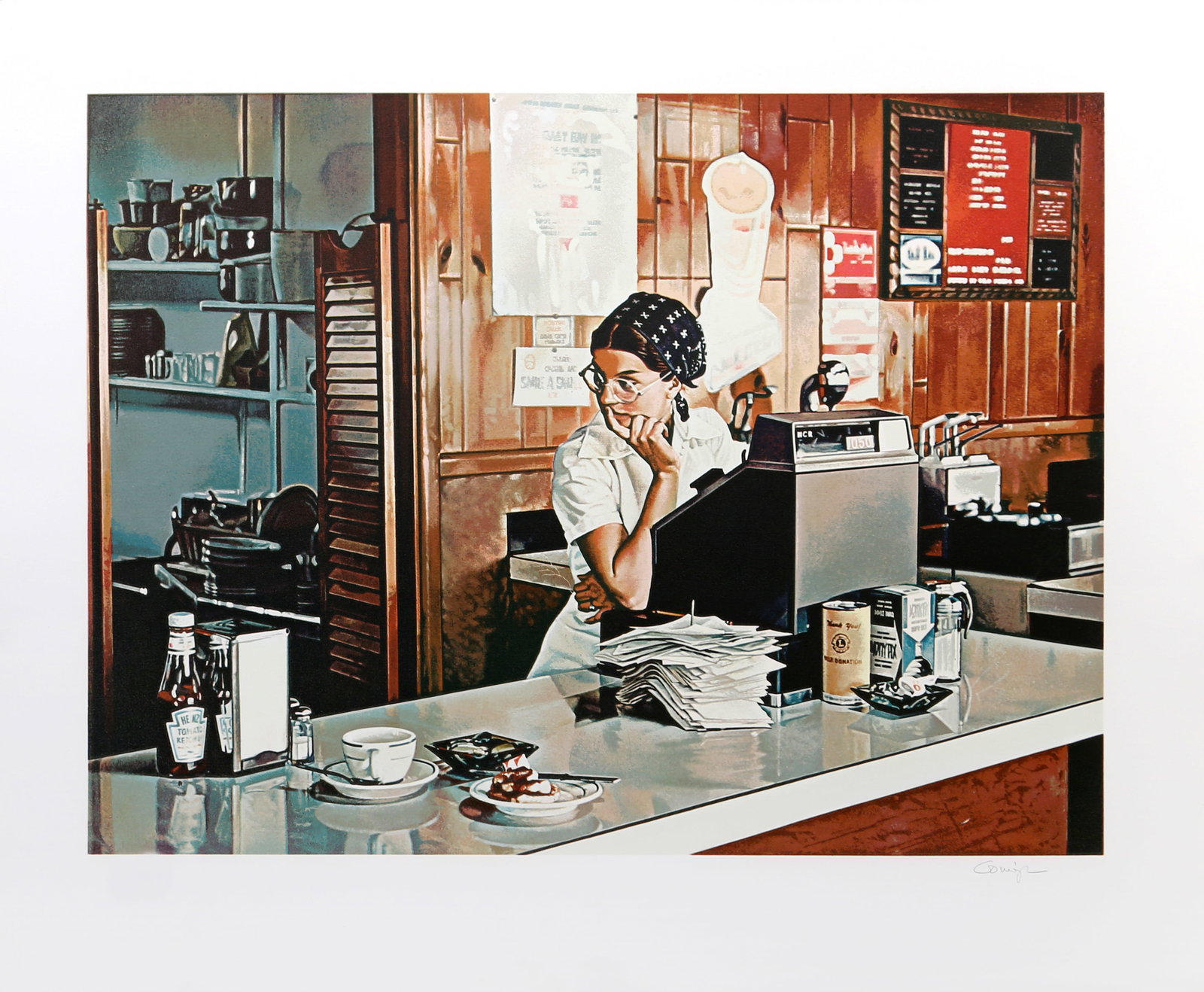 Ralph Goings, One-Eleven Diner, Screenprint (1 of 5)