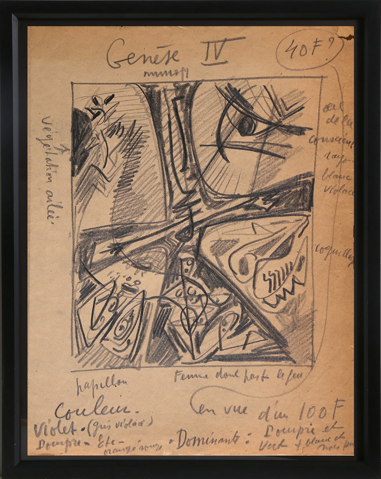 Andre Masson, Genese IV, Drawing (1 of 7)