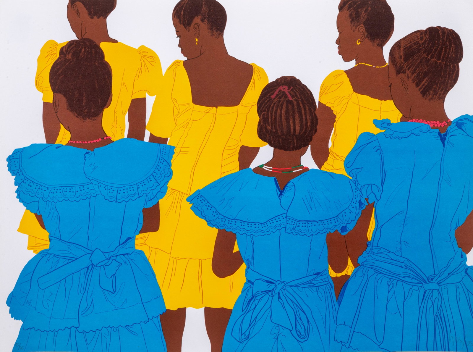 Ana Mercedes Hoyos, San Basillio I, Lithograph: Artist: Ana Mercedes Hoyos, Colombian 1942-2014 Title: San Basillio I Year: circa 2005 Medium: Lithograph, signed and numbered in pencil Edition: 75 Size: 20 x 30 in. (50.8 x 76.2 cm)