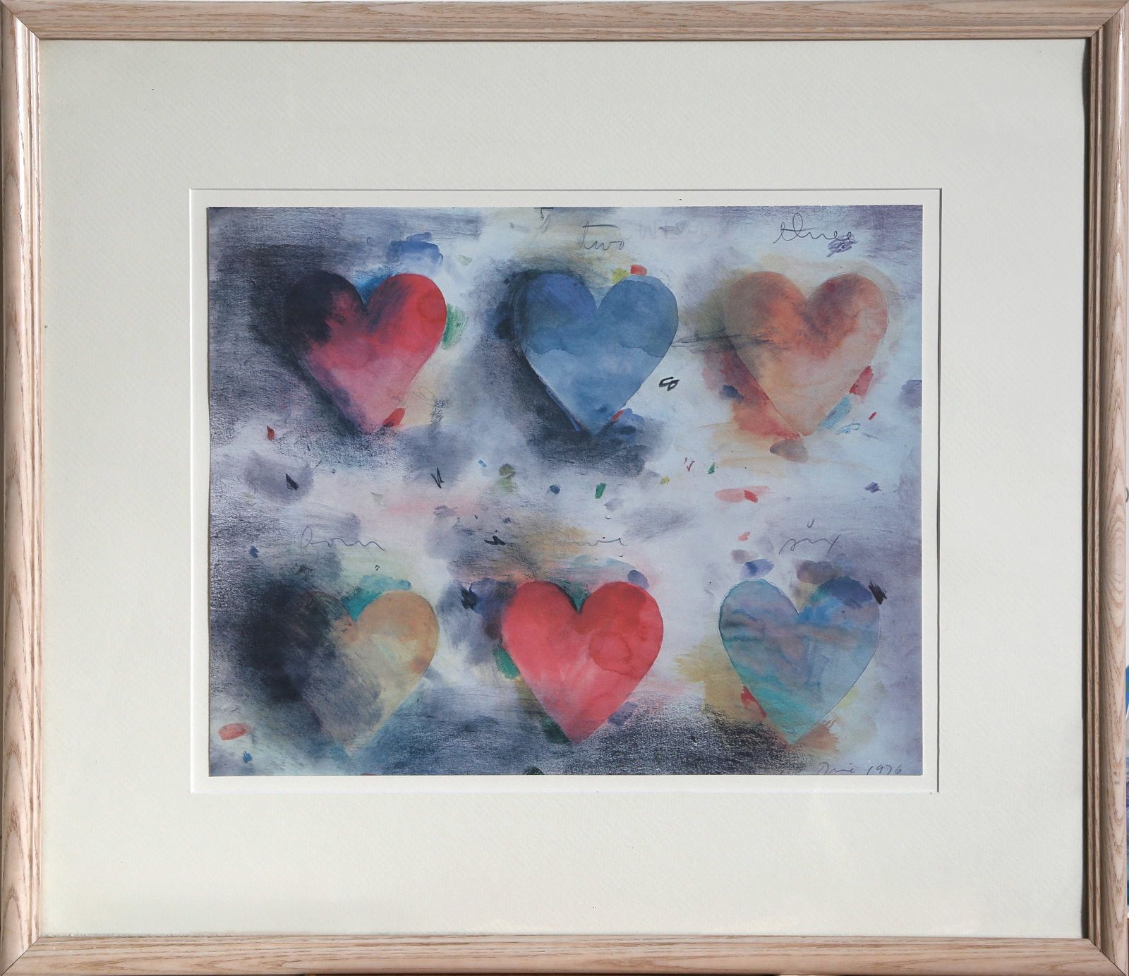 Jim Dine, Six Hearts, Lithograph (1 of 4)