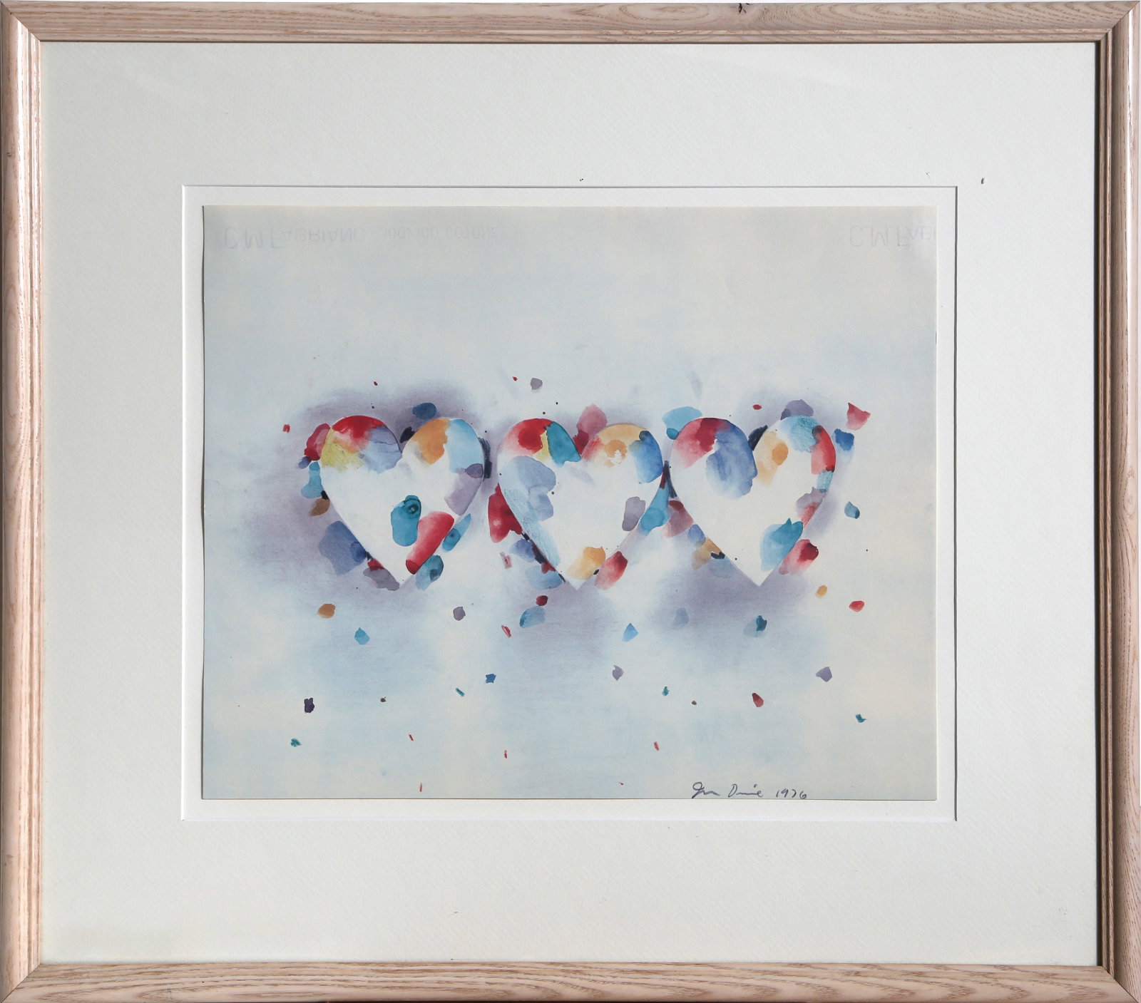 Jim Dine, Three Hearts, Lithograph (1 of 4)