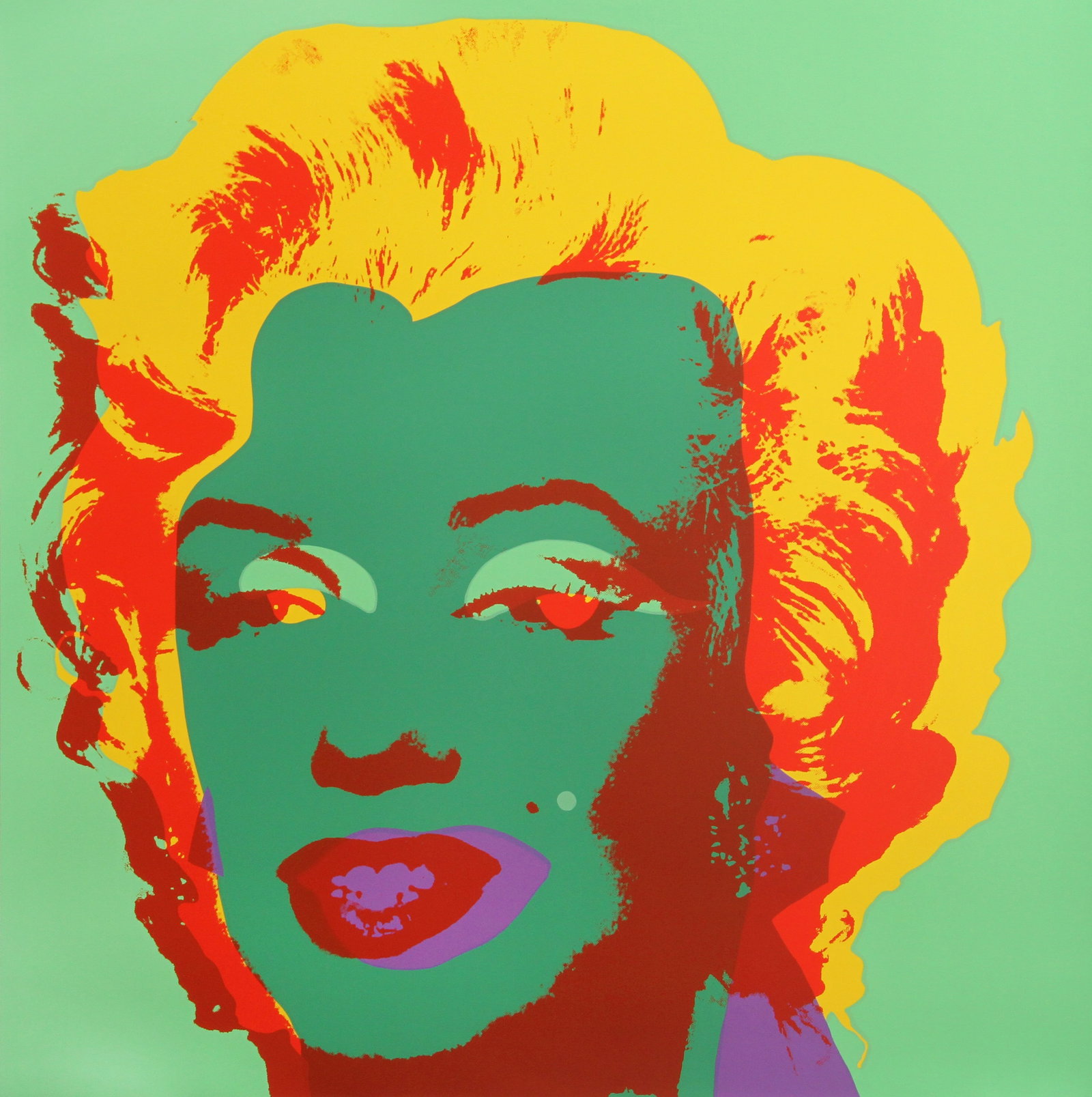 After Andy Warhol, Marilyn Monroe, Sunday B Morning Screenprint: Artist: Andy Warhol, After by Sunday B Morning, American 1928-1987 Title: Marilyn Monroe (II.25) Year: of Original: 1967 Medium: Screenprint, stamped in blue verso by Sunday B. Morning Size: 36 in. x 