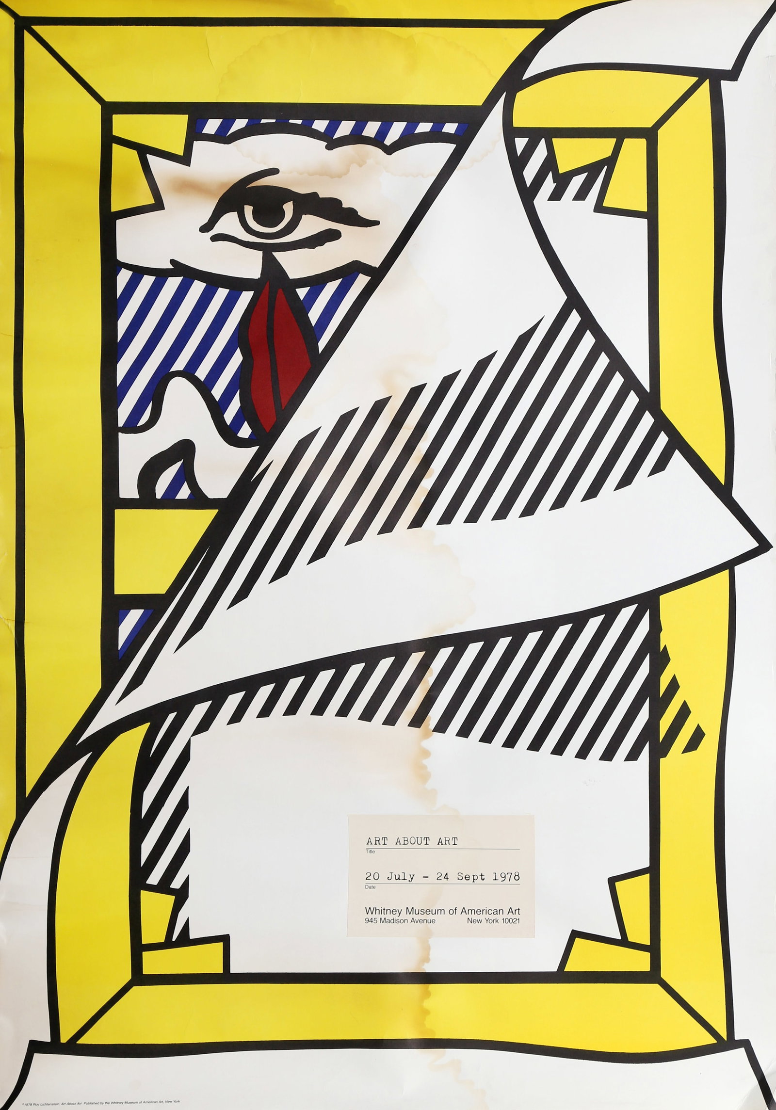 Roy Lichtenstein, Art About Art: Whitney Museum of American Art, Lithograph: Artist: Roy Lichtenstein, American 1923-1997 Title: Art About Art: Whitney Museum of American Art Year: 1978 Medium: Offset Lithograph Size: 36 x 25 in. (91.44 x 63.5 cm) Publisher: Whitney Museum of 