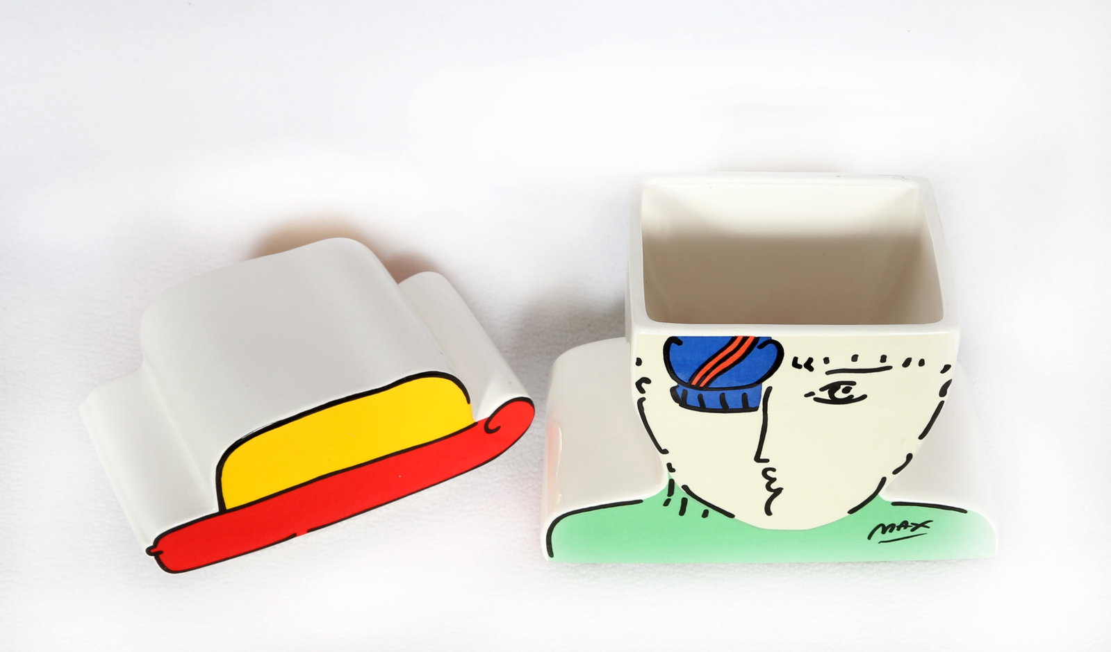 Peter Max, Zero, Ceramic Cookie Jar - 2