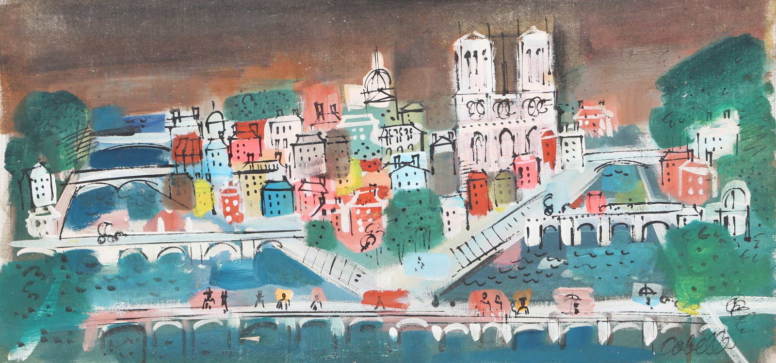 Charles Cobelle, Colorful Paris, Painting (1 of 4)