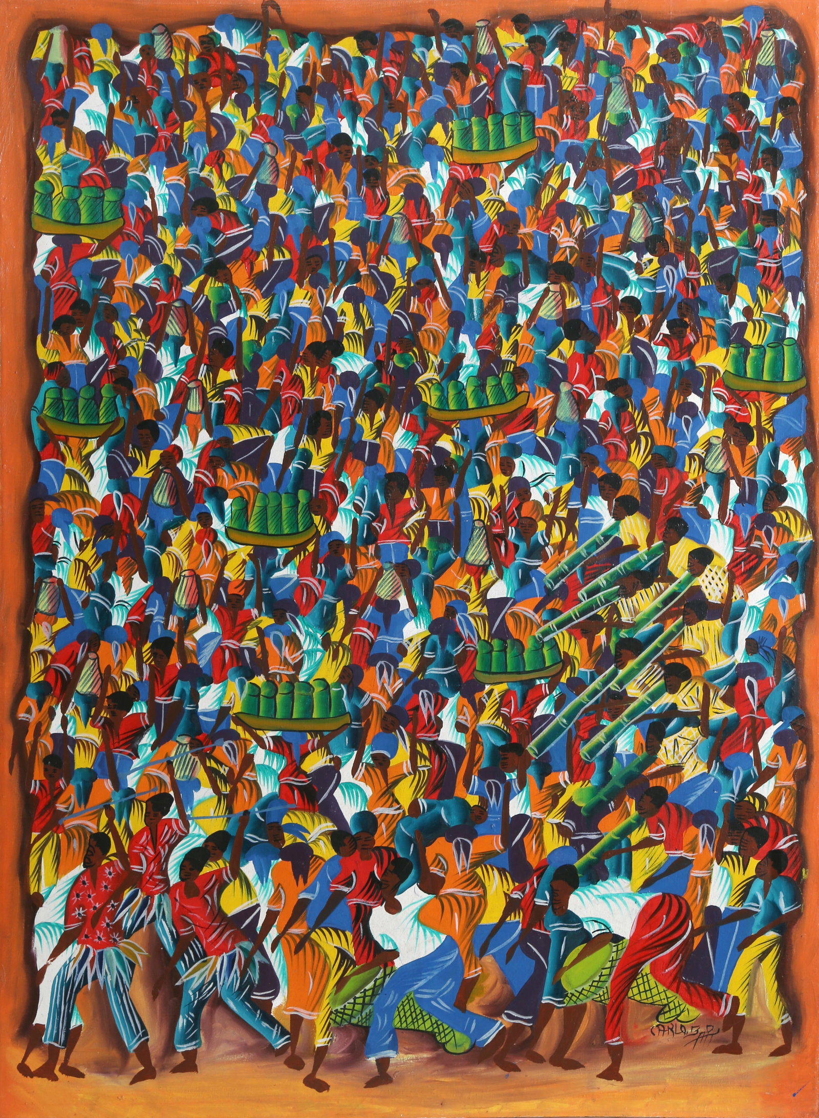 Carlo, Tropical Crowd, Painting (1 of 3)