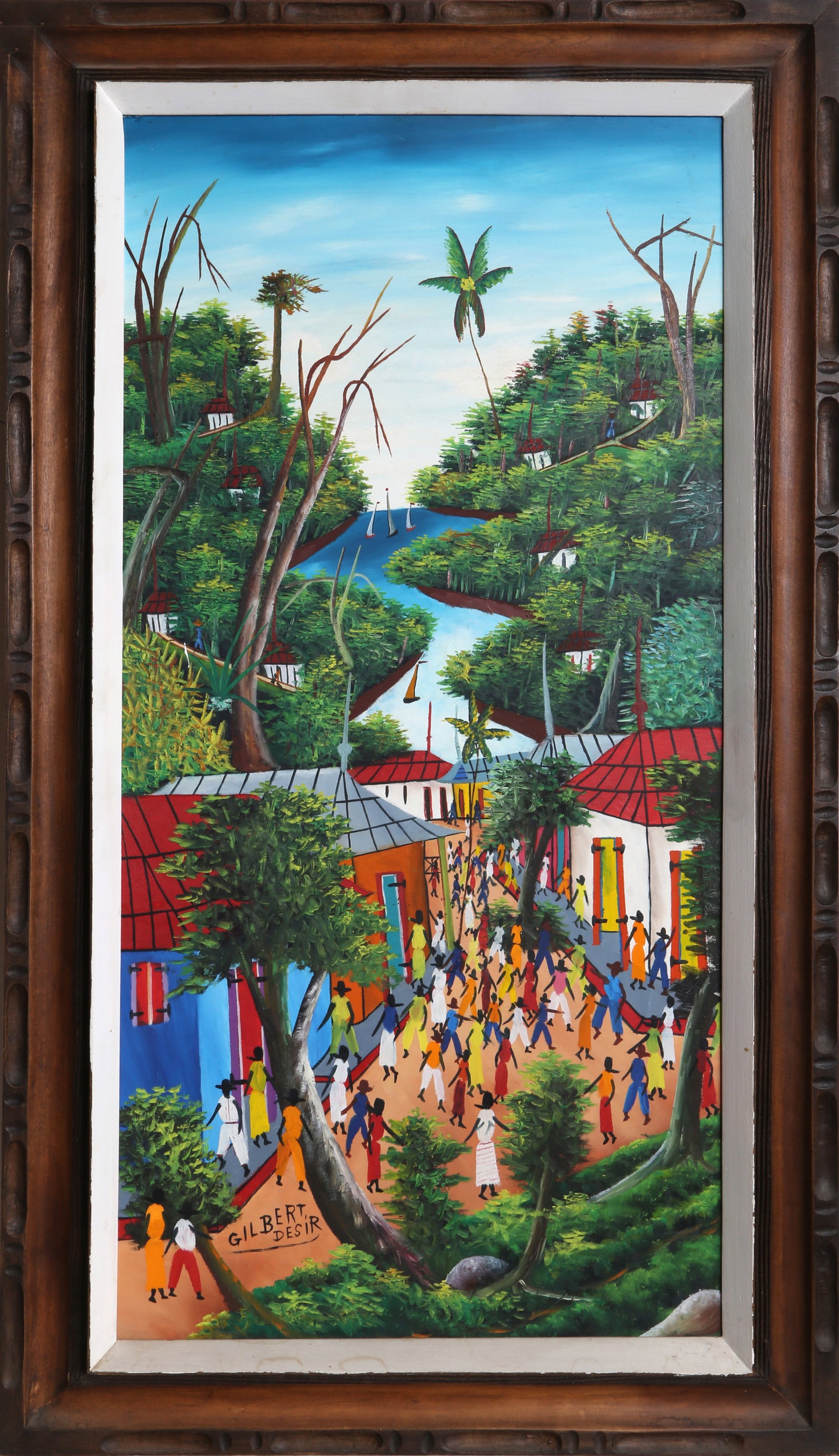 Gilbert Desire, Street by the Sea, Painting (1 of 3)