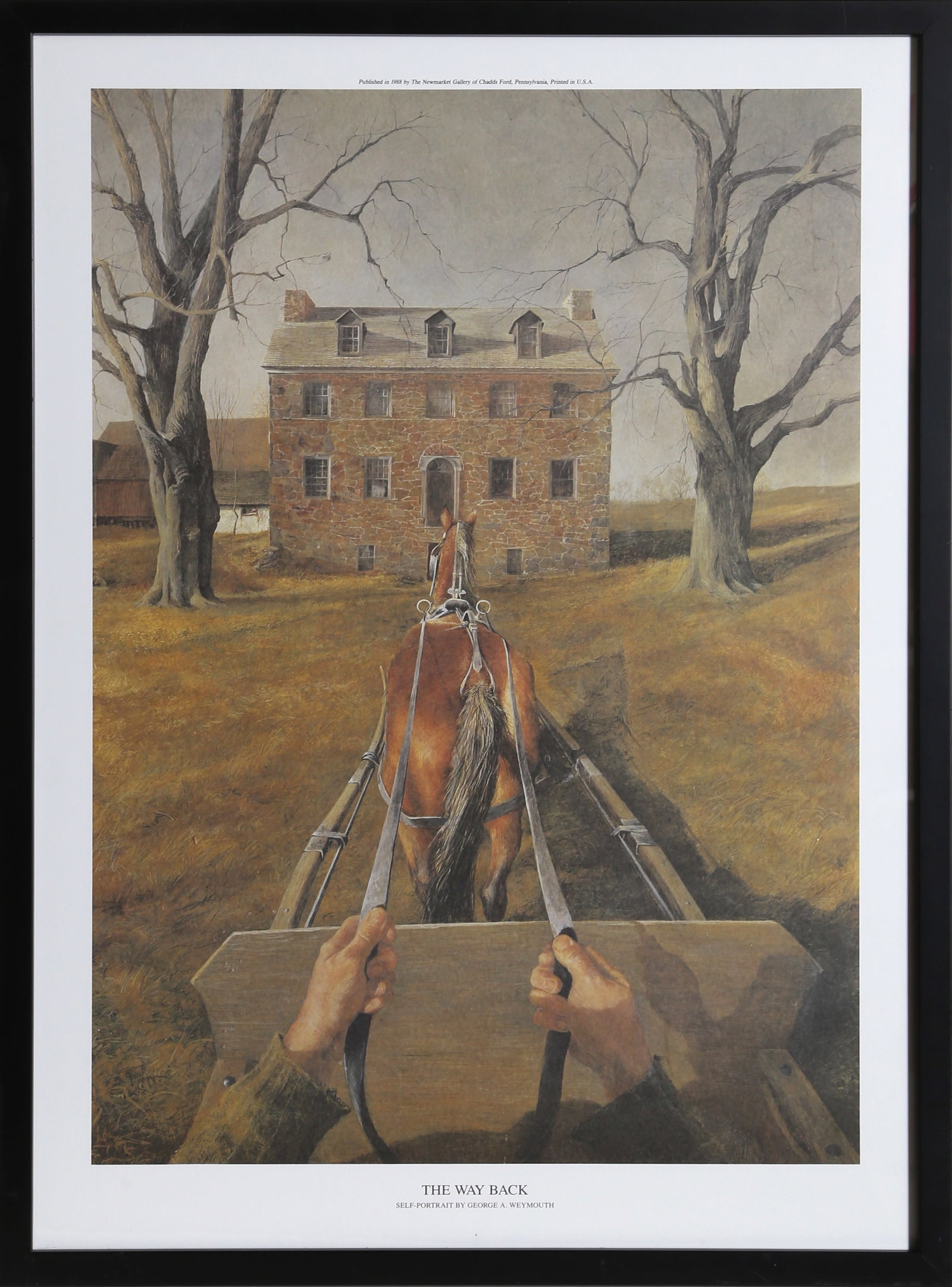George A. Weymouth, The Way Back, Poster: Artist: George A. Weymouth, American 1936-2016 Title: The Way Back Medium: Poster Size: 28 x 20 in. (71.12 x 50.8 cm) Frame Size: 30 x 22 inches
