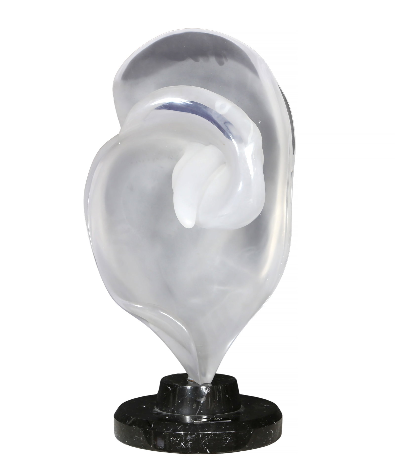 Joy Taylor, Calla Lily, Cast Epoxy Resin sculpture: Artist: Joy Taylor, Canadian Title: Calla Lily Year: 1989 Medium: Cast Epoxy Resin sculpture, signature, date and numbering inscribed on base Edition: 1/25 Size: 25 x 15 x 11 in. (63.5 x 38.1 x 27.94 