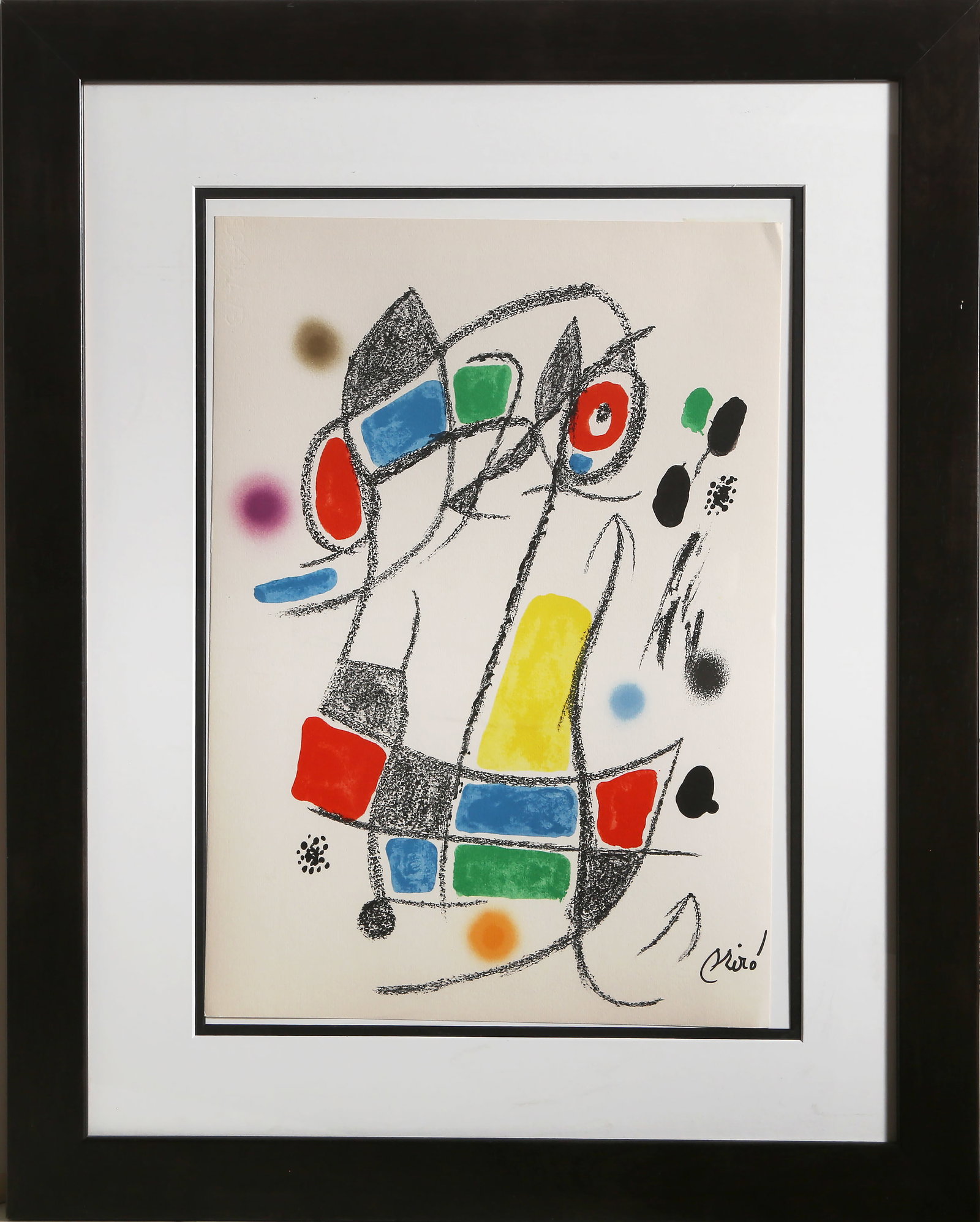 Joan Miro, Maravillas con Variaciones Acrosticas en el jardin de Miro (Number 3), Lithograph: Artist: Joan Miro, Spanish 1893-1983 Title: Maravillas con Variaciones Acrosticas en el jardin de Miro (Number 3) Year: 1975 Medium: Lithograph, signed in the plate Edition: 1500 Size: 19.5 in. x 14 i