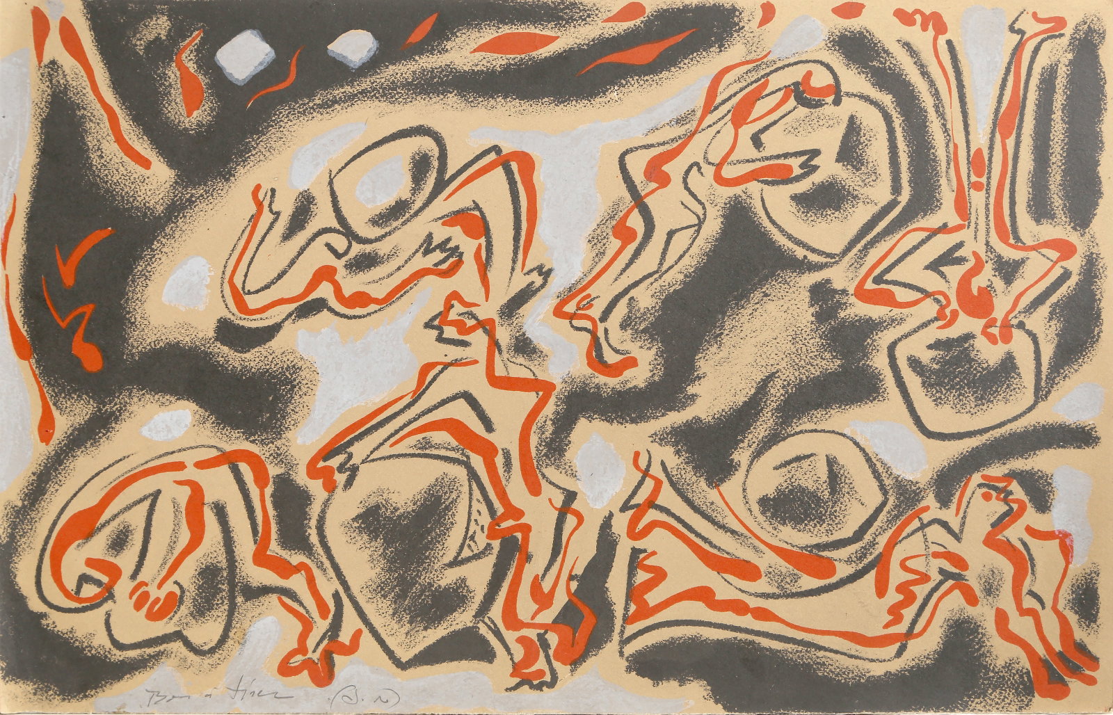 Andre Masson, Untitled 9, Lithograph (1 of 4)