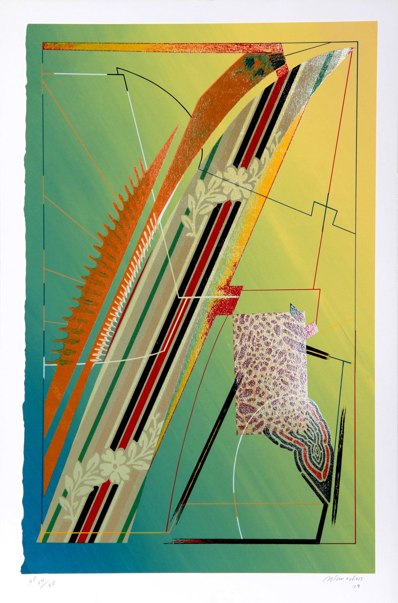 William Schwedler, Hawaiian Flowers, Screenprint (1 of 3)