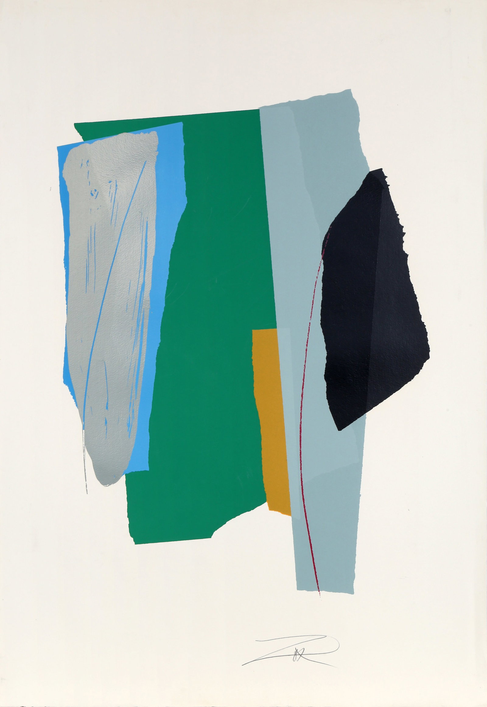 Larry Zox, Sounds Cut II, Screenprint (1 of 3)