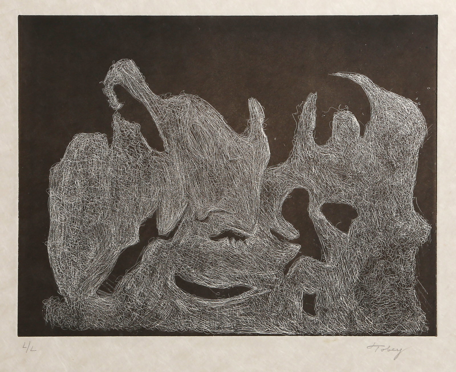 Mark Tobey, The Awakening Night, Etching (1 of 5)