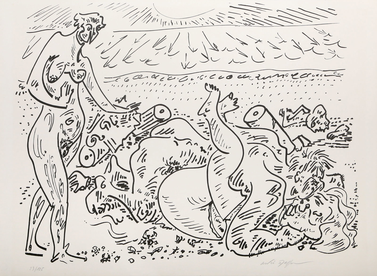 Andre Masson, Beach Scene, Lithograph (1 of 5)