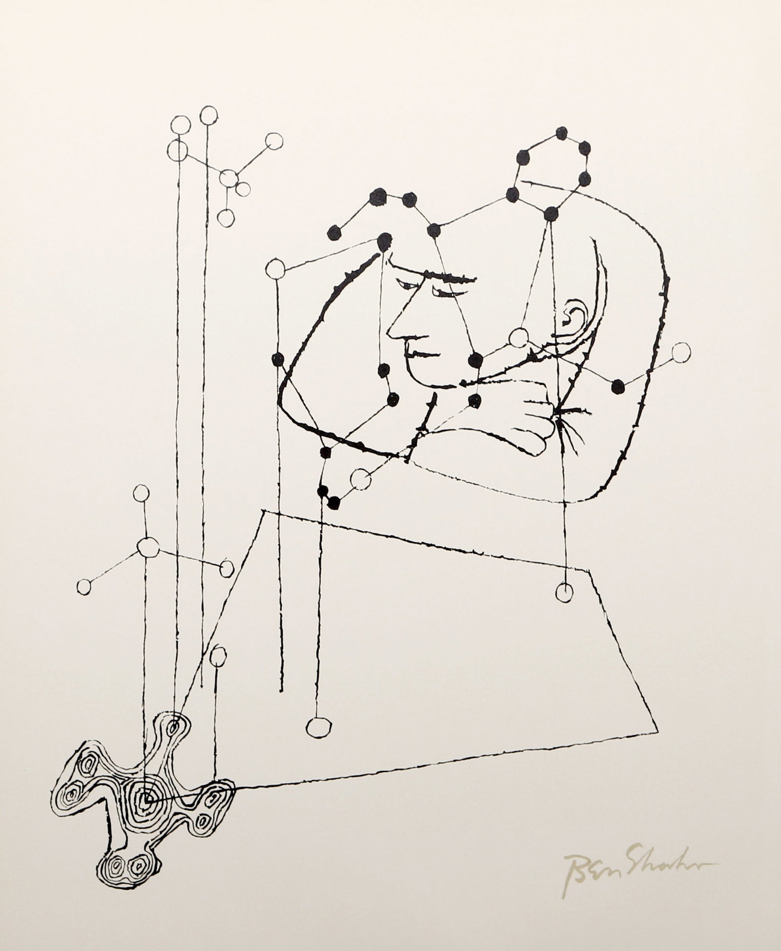 Ben Shahn, Many Things from the Rilke Portfolio, Lithograph (1 of 2)