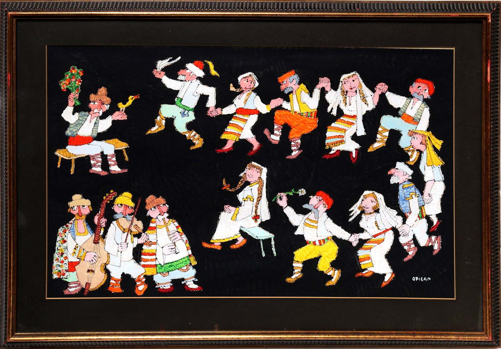 Jovan Obican, Wedding Dance I, Painting (1 of 1)