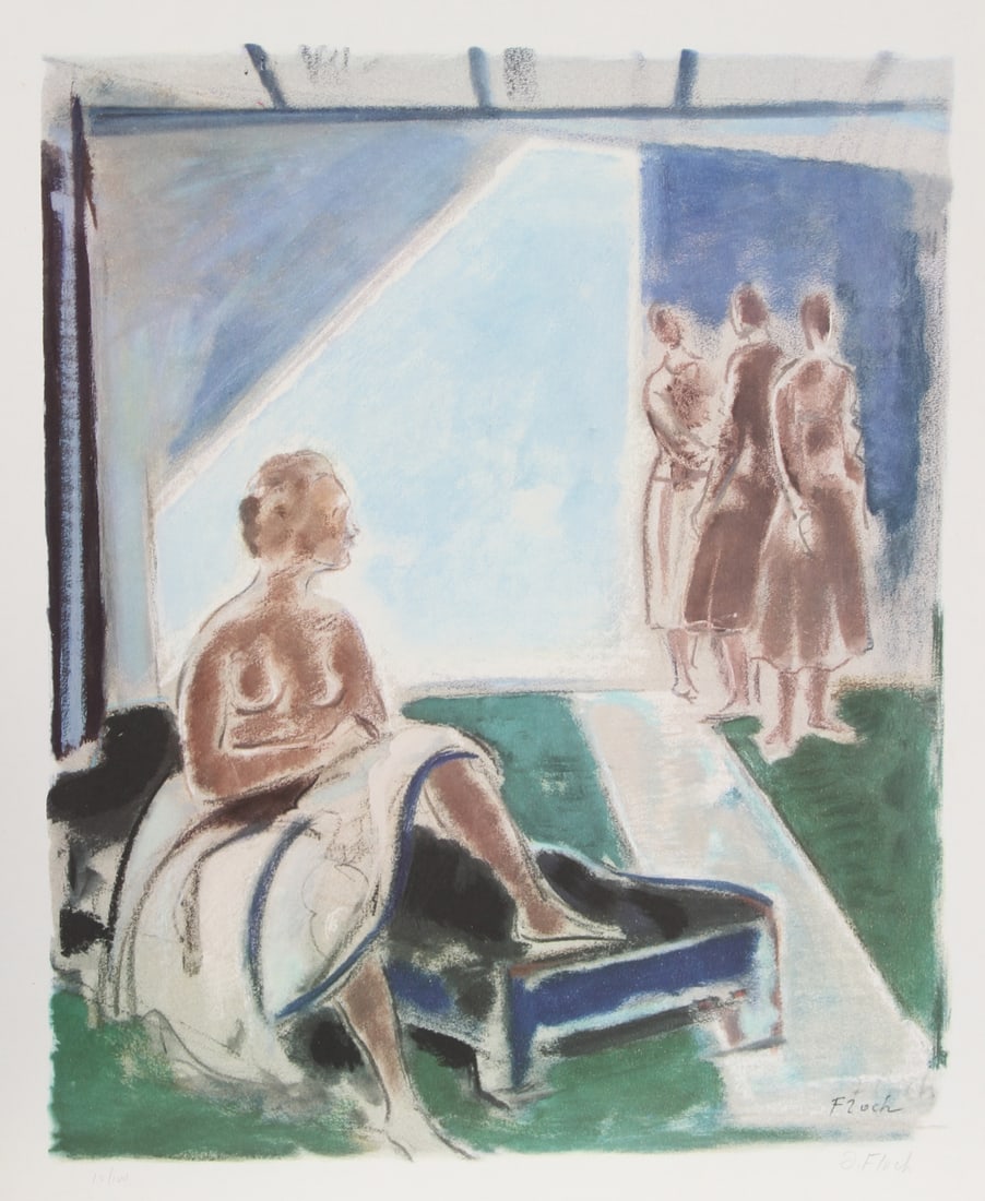 Joseph Floch, Dancer in Repose, Lithograph (1 of 1)