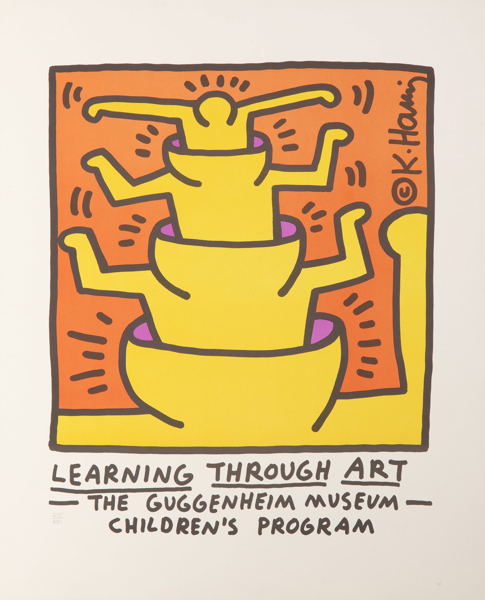Keith Haring, Learning Through Art, Lithograph (1 of 6)