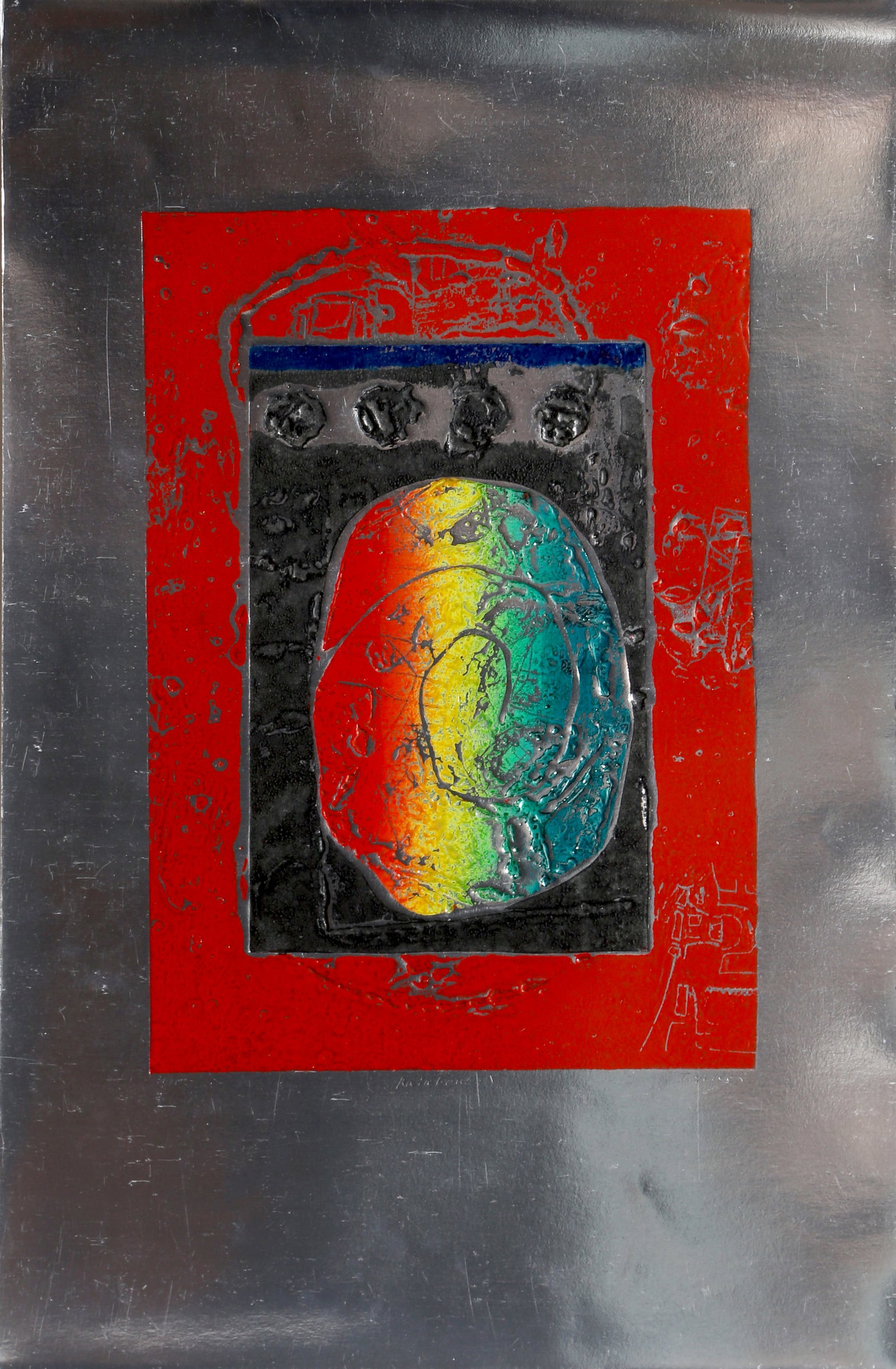 Tomoe Yokoi, Rainbow, Mezzotint on foil paper (1 of 2)