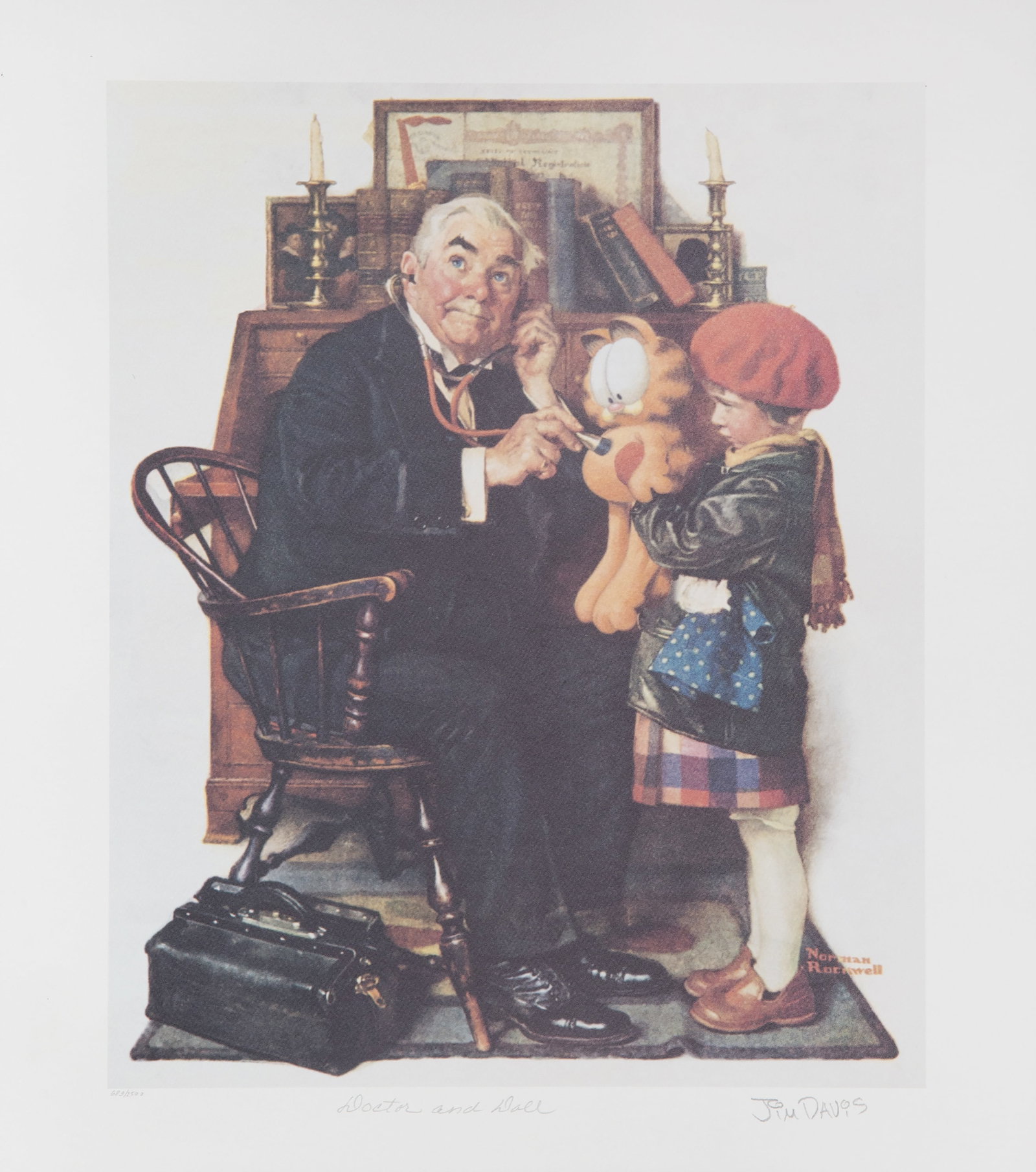 Jim Davis, Doctor and Doll, Lithograph (1 of 6)
