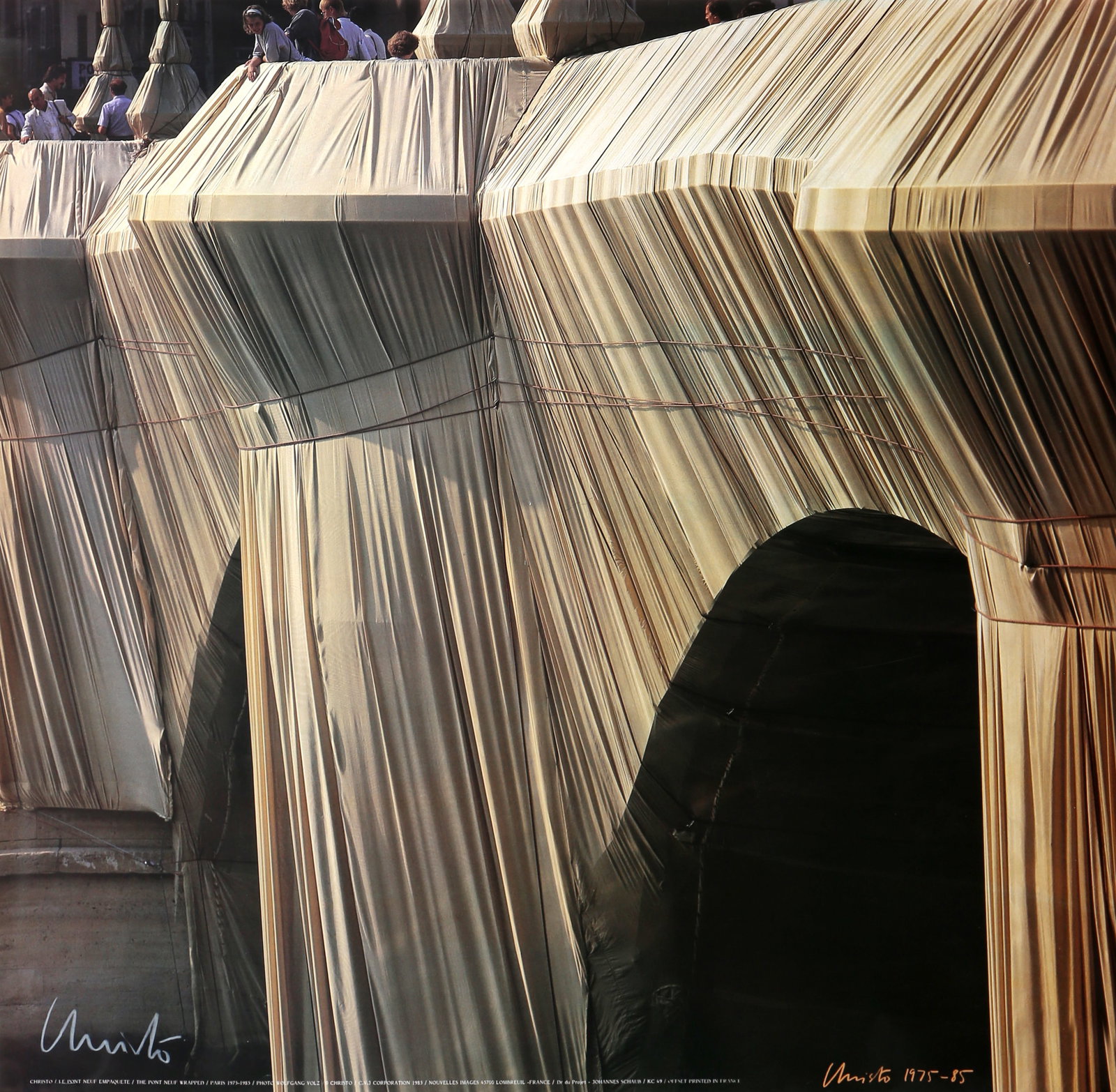 Christo and Jeanne-Claude, Le Pont Neuf Empaquete (The Pont Nuff Wrapped), Poster (1 of 4)
