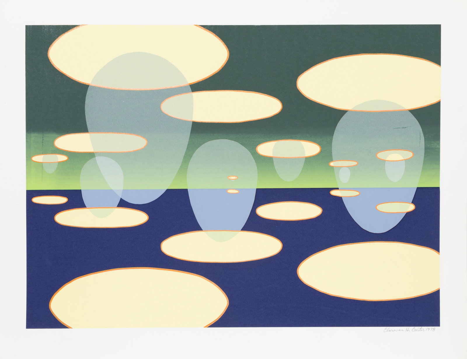 Clarence Holbrook Carter, Eschatos 31, Screenprint (1 of 4)