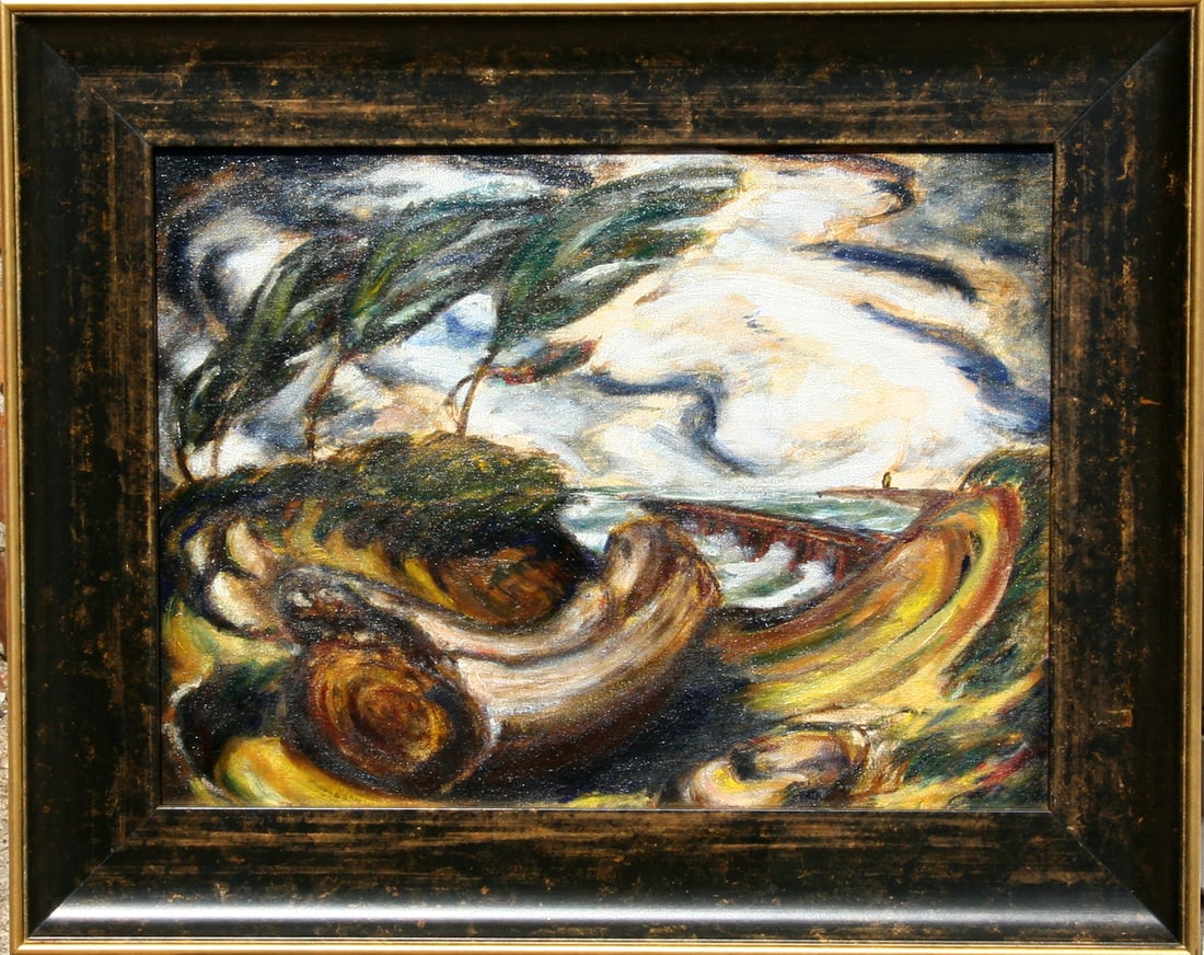 Philip Pearlstein, Modern Landscape, Painting (1 of 1)