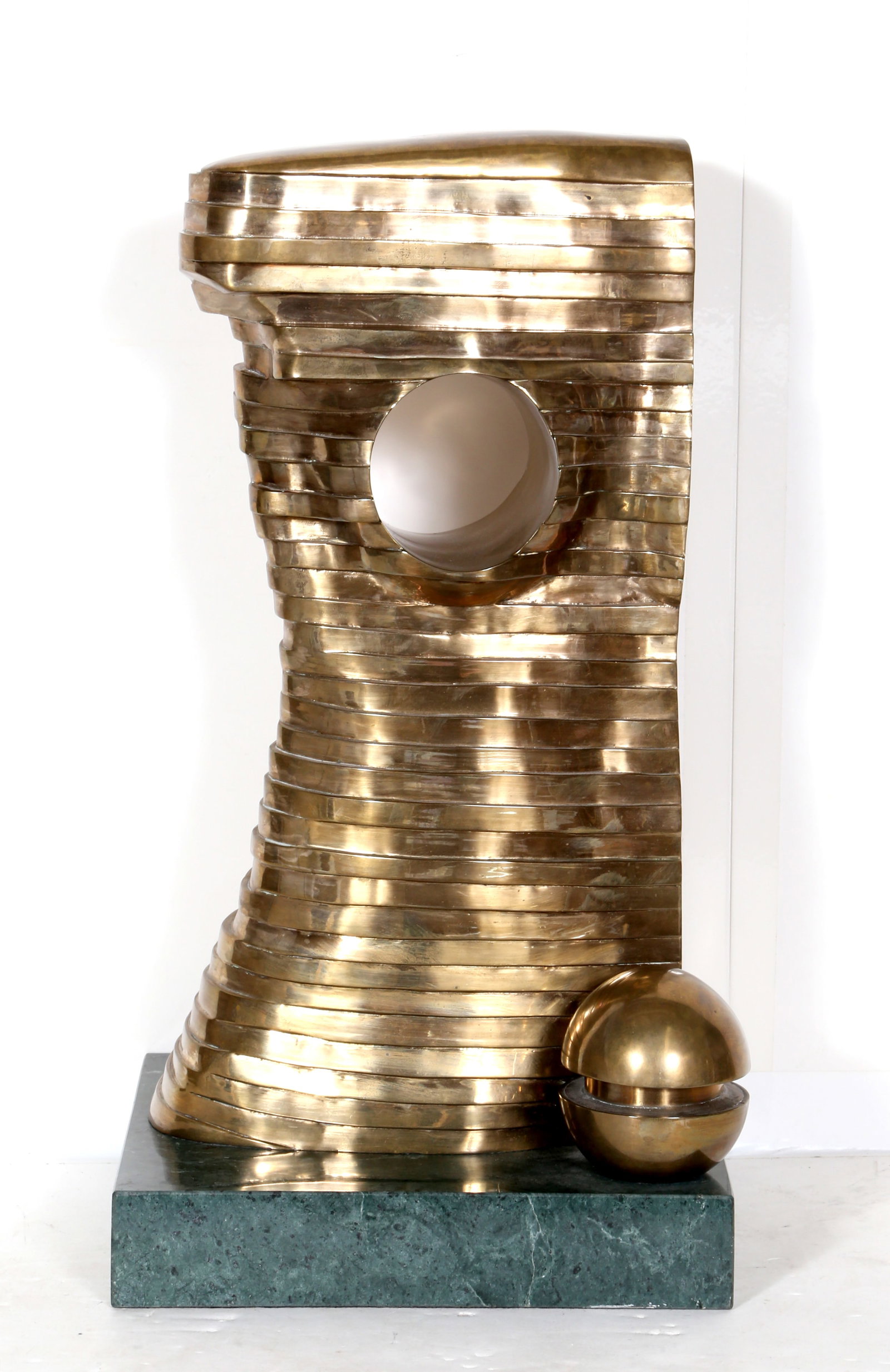 Stefan Vladescu, Teutonia, Bronze Sculpture: Artist: Stefan Vladescu, Romanian/American (1952 - ) Title: Teutonia Year: 1992 Medium: Bronze Sculpture, signed 'SV' and date inscribed Size: 21 x 11 x 10 in. (53.34 x 27.94 x 25.4 cm) Description: S