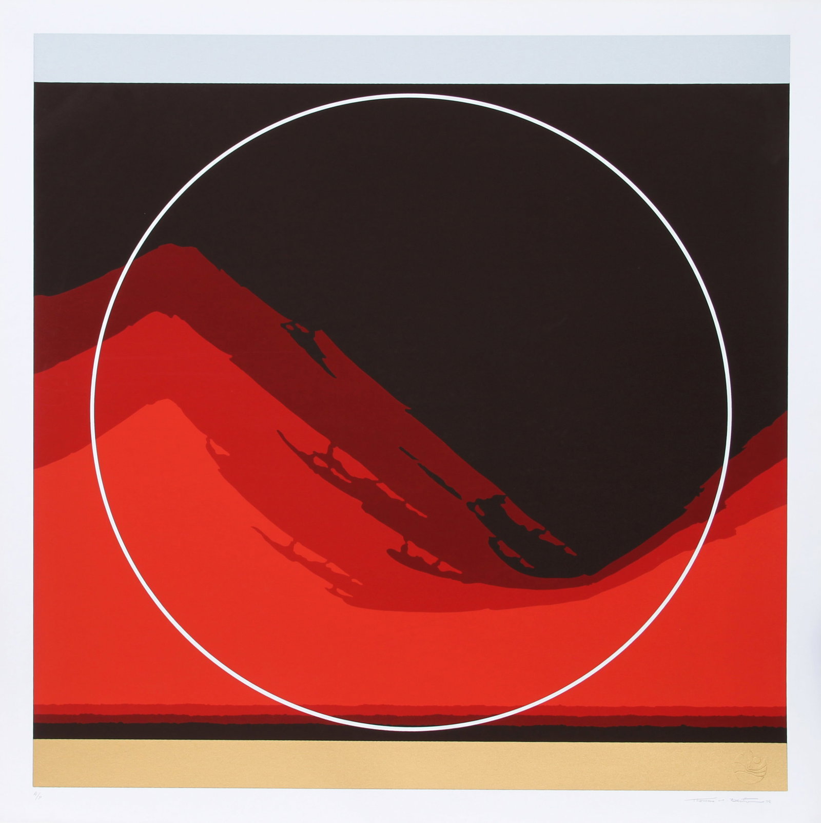 Thomas W. Benton, Sun Mountain, Screenprint (1 of 2)