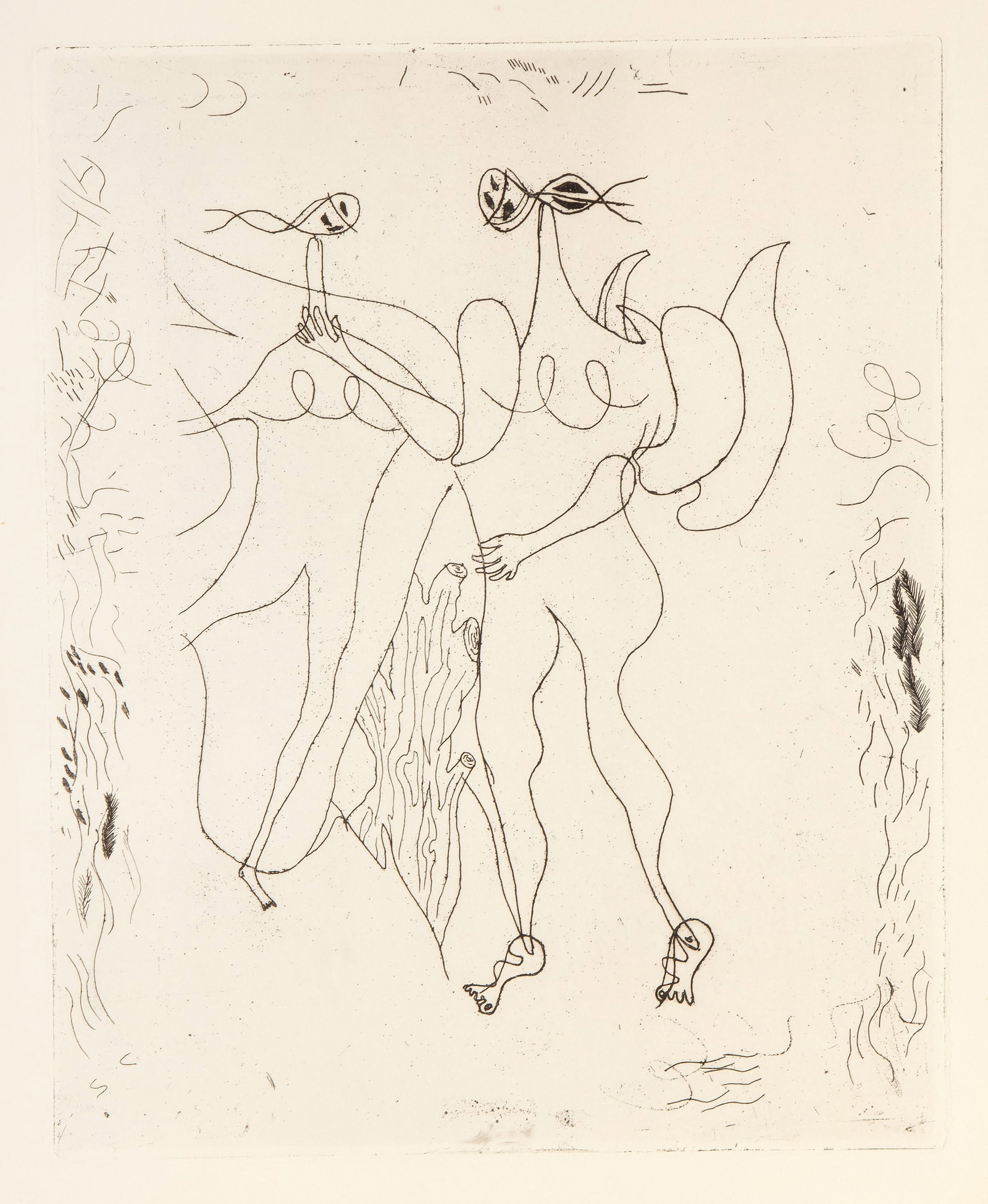 Georges Braque, La Theogonie D'Hesiode Vallier 20L, Etching (1 of 4)
