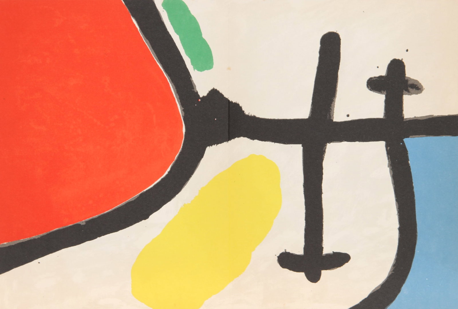 Joan Miro, Tapis de Tarragona (M. 880), Lithograph: Artist: Joan Miro, Spanish (1893 - 1983) Title: Tapis de Tarragona (M. 880) Year: 1972 Medium: Lithograph with embossed signature Edition: 1000 Size: 12 in. x 17 in. (30.48 cm x 43.18 cm) Printer: Sal