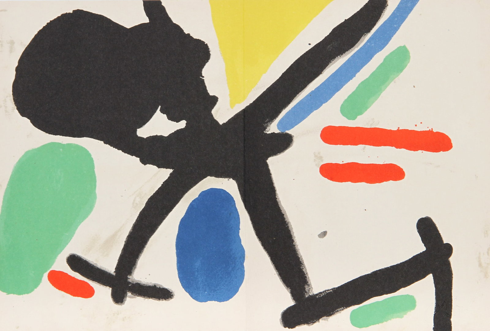 Joan Miro, Tapis de Tarragona (M. 874), Lithograph: Artist: Joan Miro, Spanish (1893 - 1983) Title: Tapis de Tarragona (M. 874) Year: 1972 Medium: Lithograph with embossed signature Edition: 1000 Size: 12 in. x 17 in. (30.48 cm x 43.18 cm) Printer: Pub