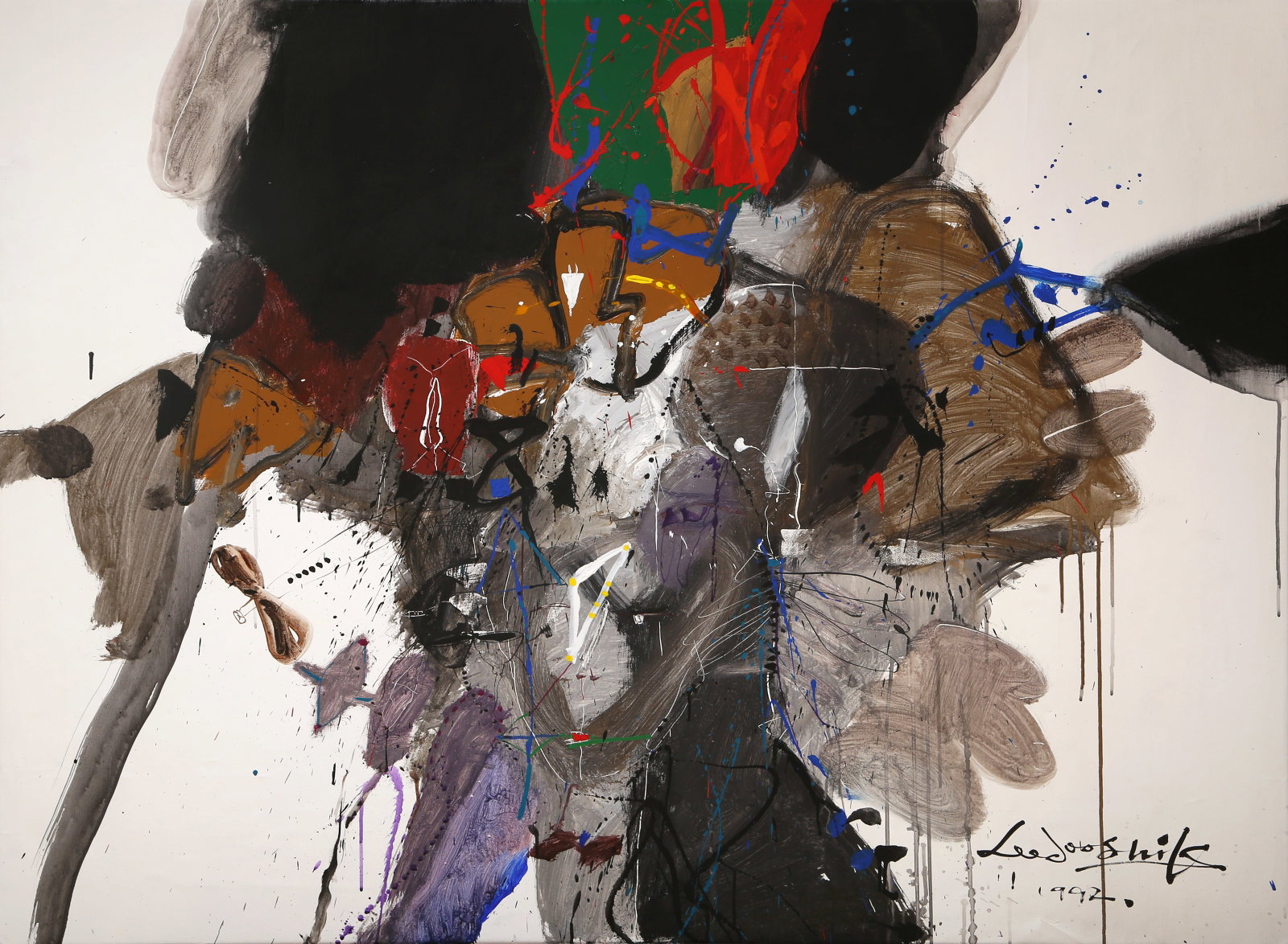 Doo-shik Lee, Abstract Composition, Painting (1 of 4)