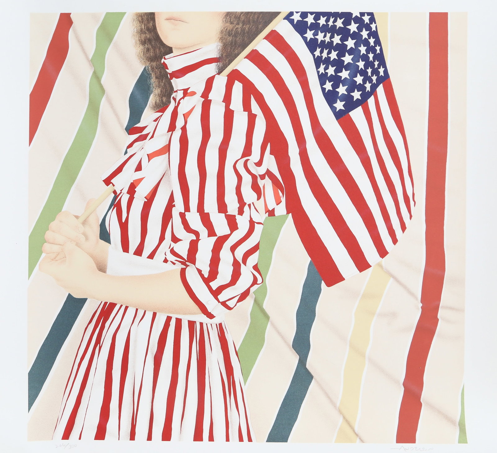 Robert Anderson, Stars and Stripes, Lithograph (1 of 2)