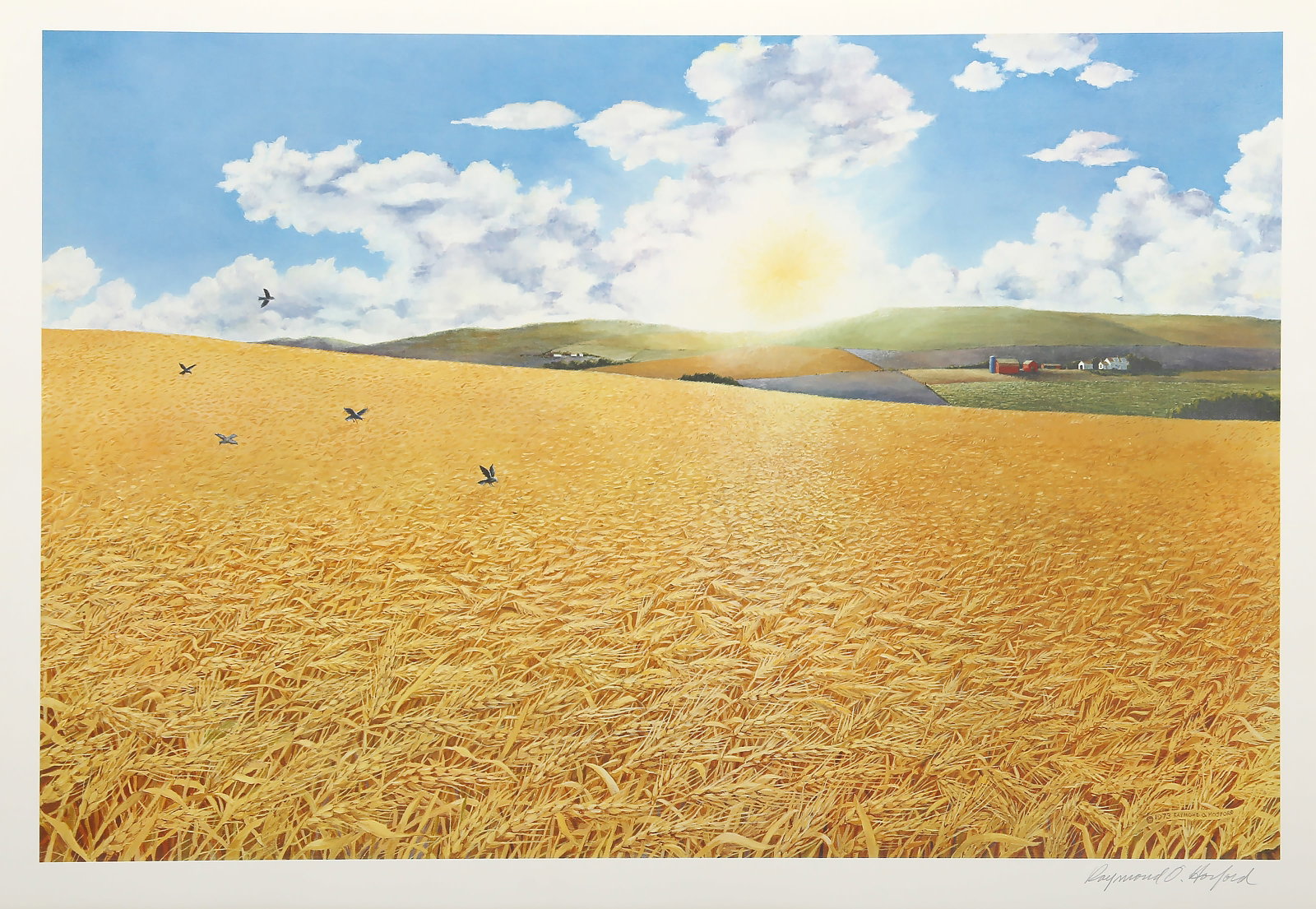 Raymond Hosford, For Amber Waves of Grain, Lithograph (1 of 5)