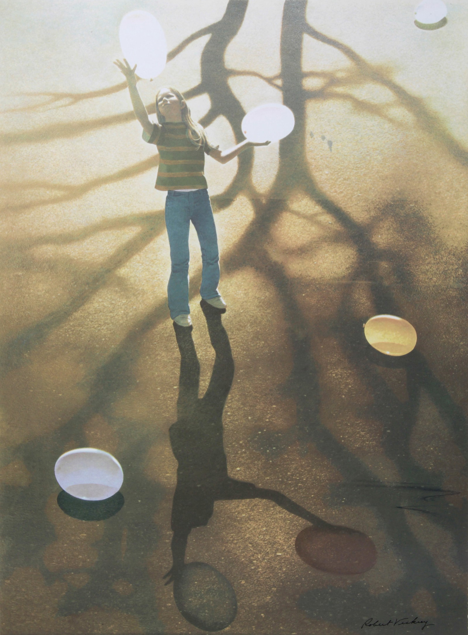 Robert Remsen Vickrey, Balloon Dance, Screenprint (1 of 2)