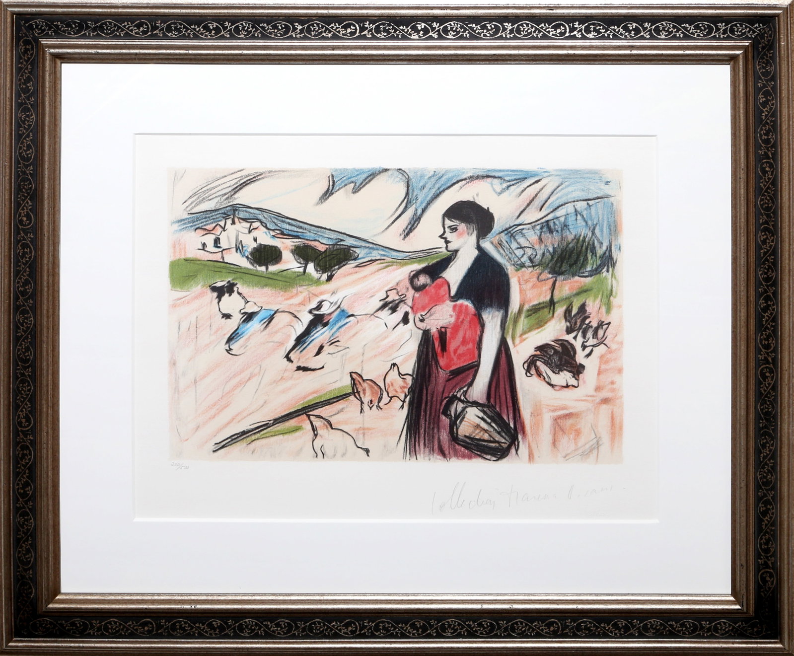 after Pablo Picasso, Paysanne et son Enfant, Lithograph (1 of 4)