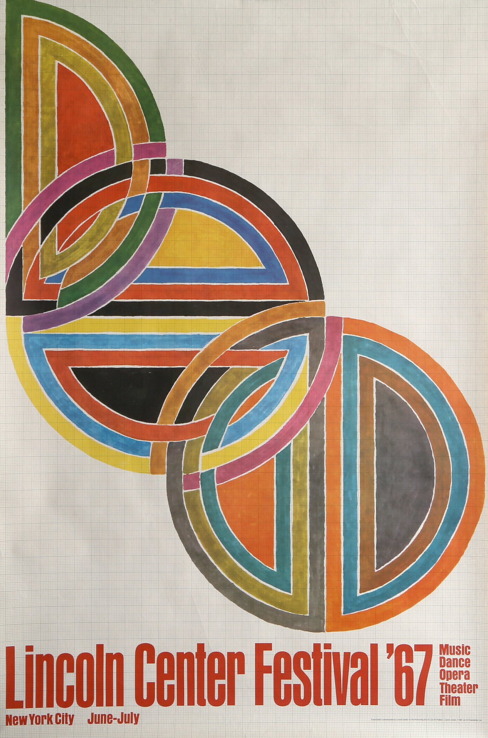 Frank Stella, Lincoln Center Festival, Offset Lithograph Poster (1 of 4)