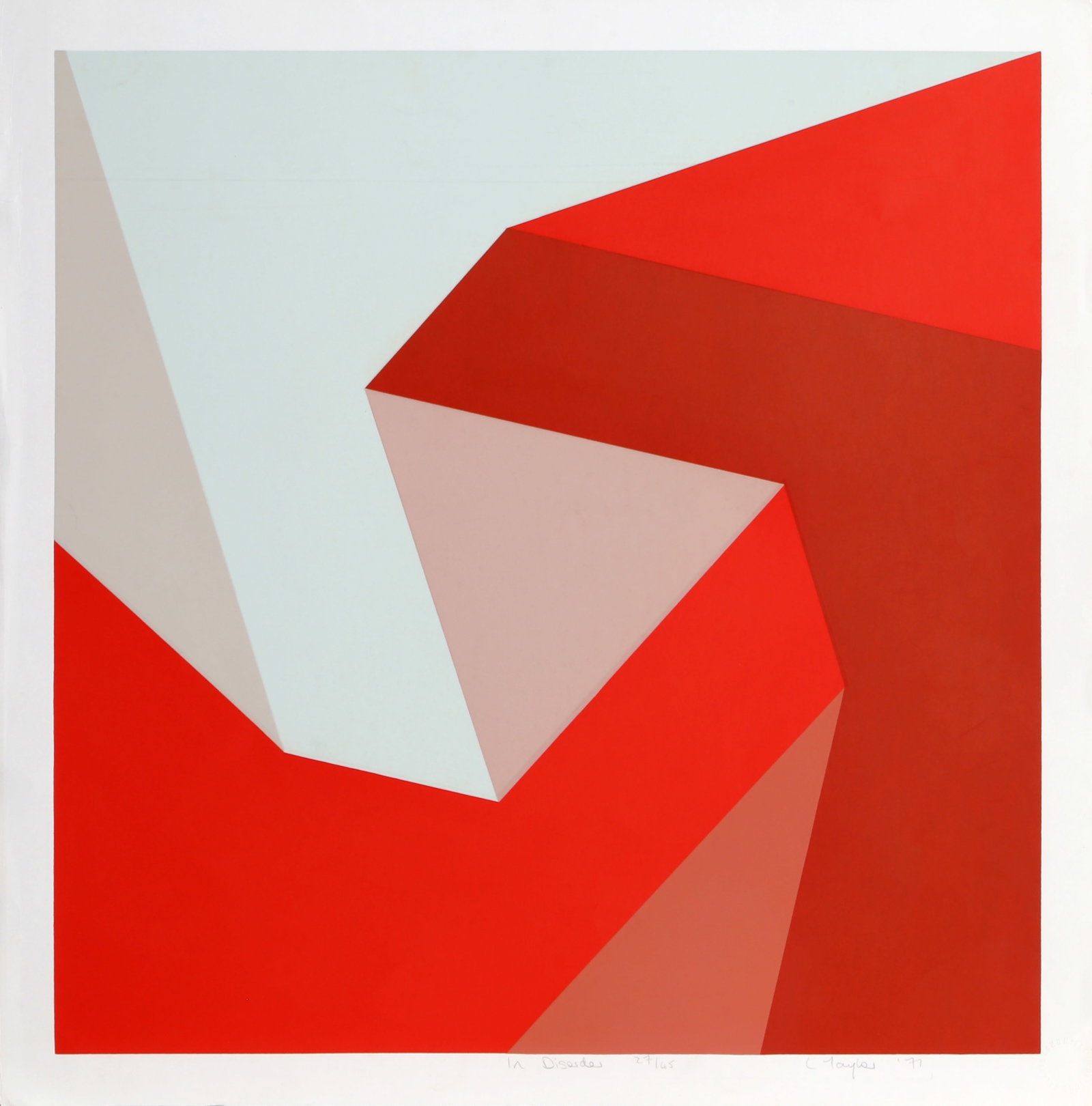 Lorna Taylor, In Disorder, Screenprint (1 of 5)