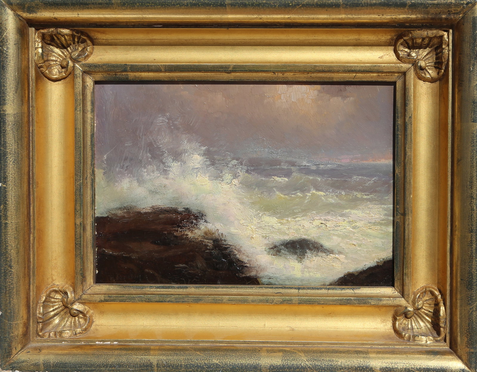 Marshall Johnson, Crashing Waves, Painting (1 of 1)