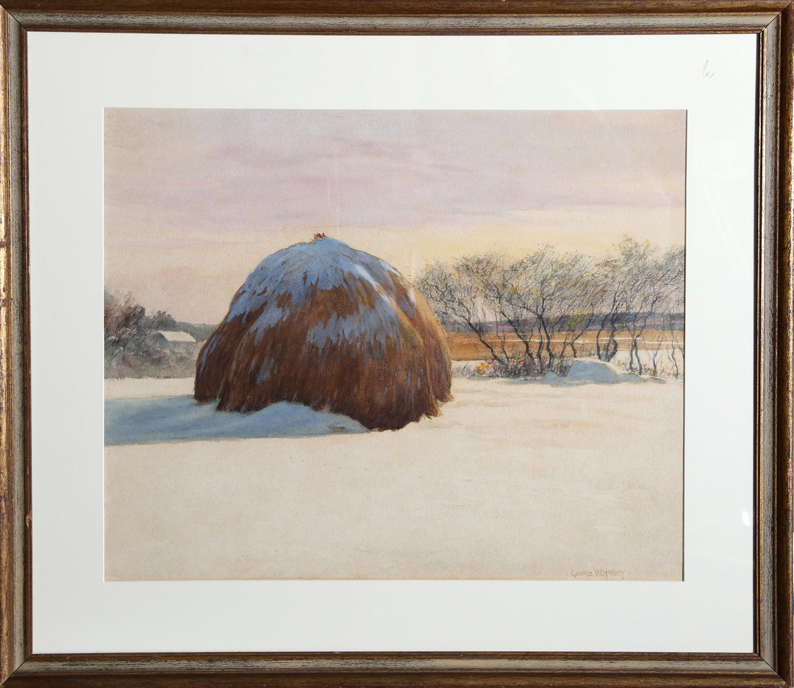 George W. Harvey, Haystack, Gouache (1 of 2)
