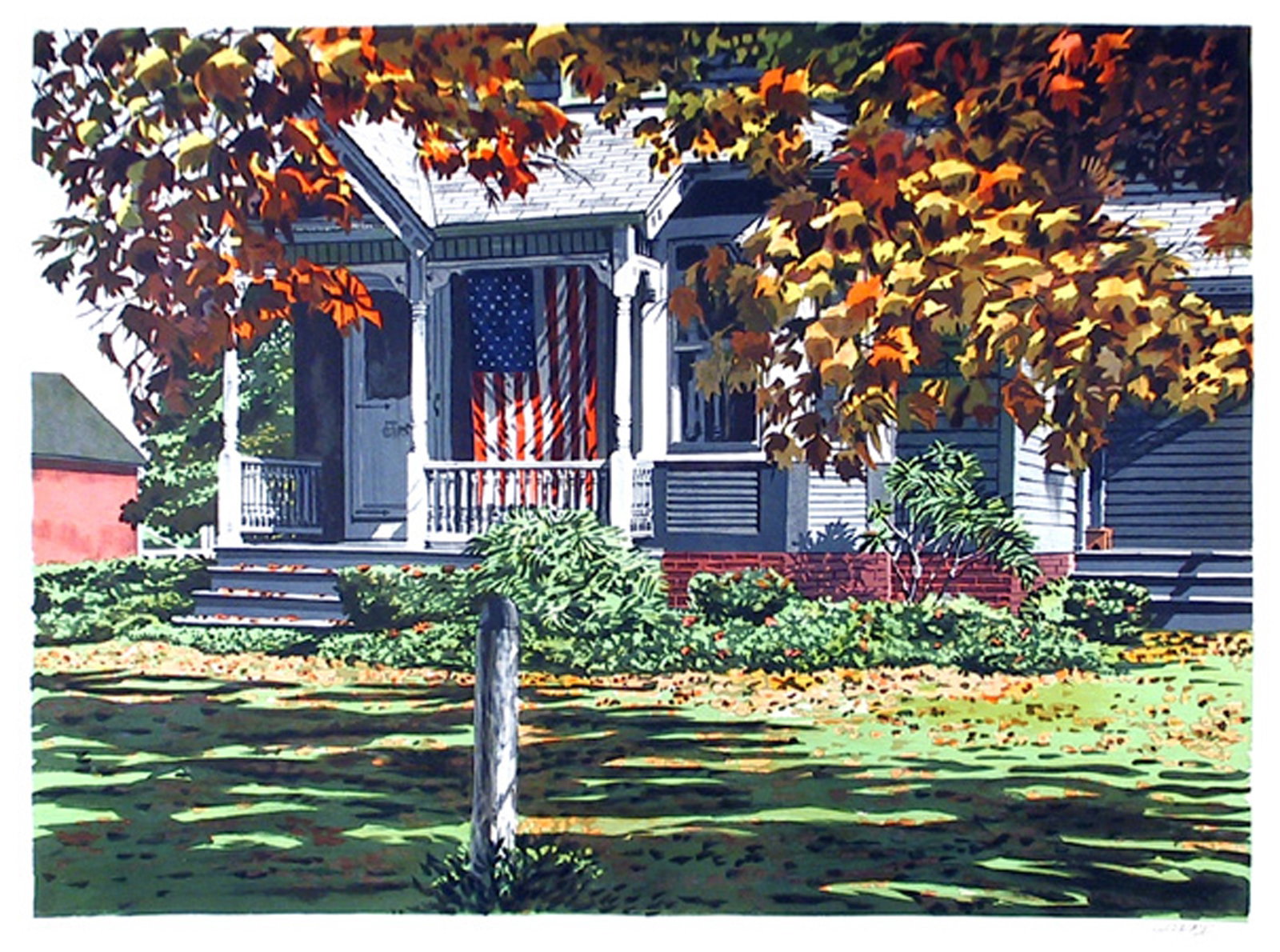 Joseph Correale, American Porch, Lithograph (1 of 1)