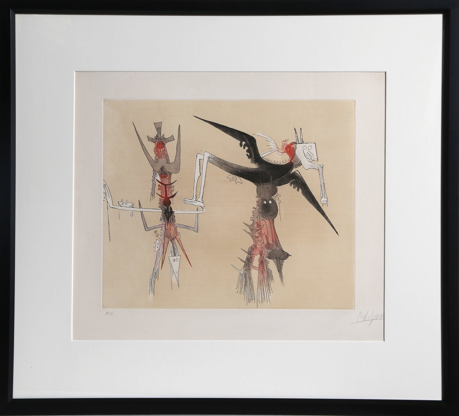 Wifredo Lam, Sans Titre (7904), Aquatint Etching (1 of 4)