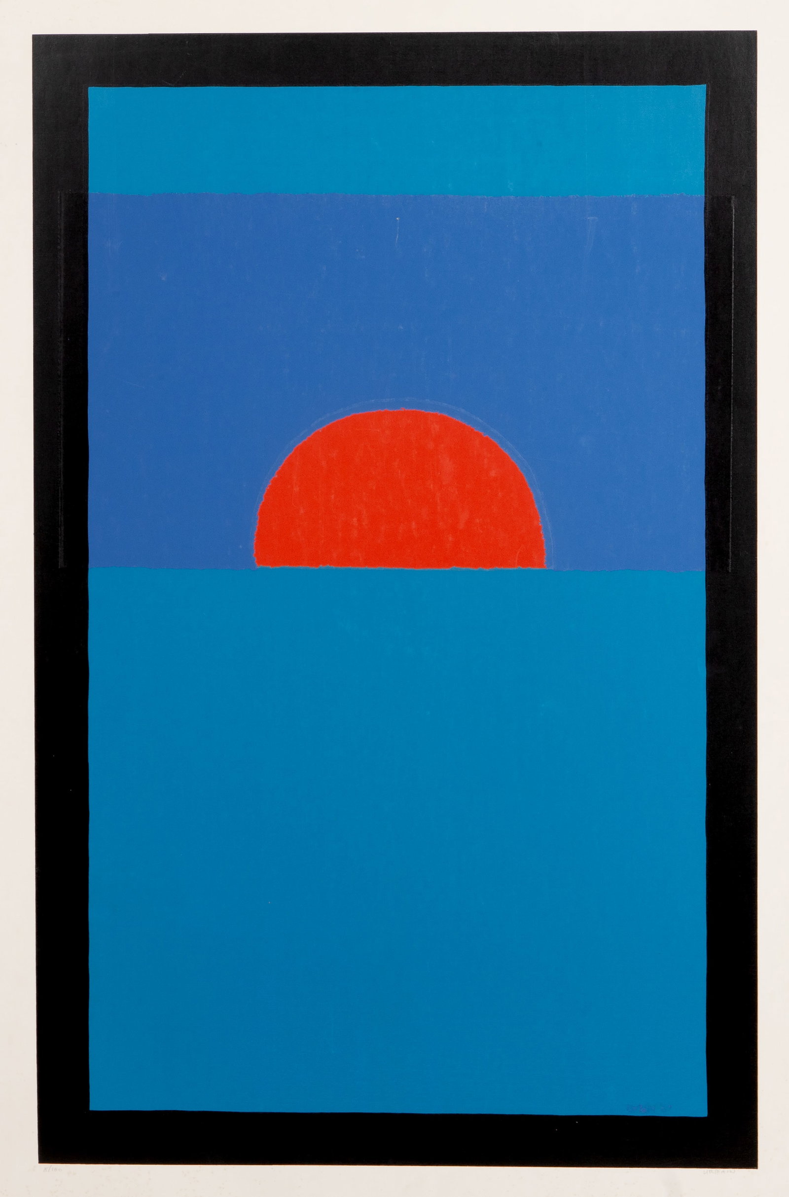 John Urbain, Red Sun, Screenprint (1 of 4)